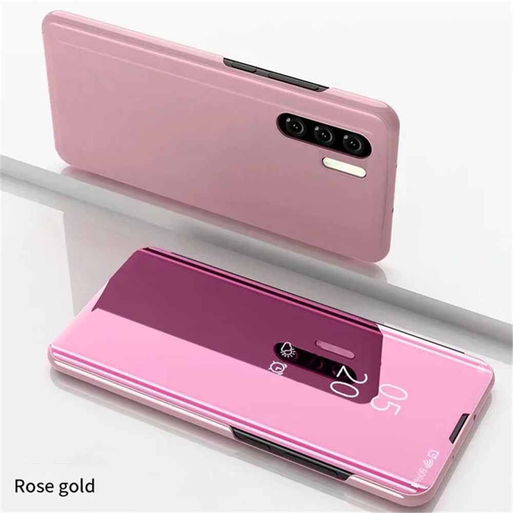 For iPhone 13 12 11 14 15 16 Pro Max XR 8 Plus View Mirror Flip Stand Phone Case