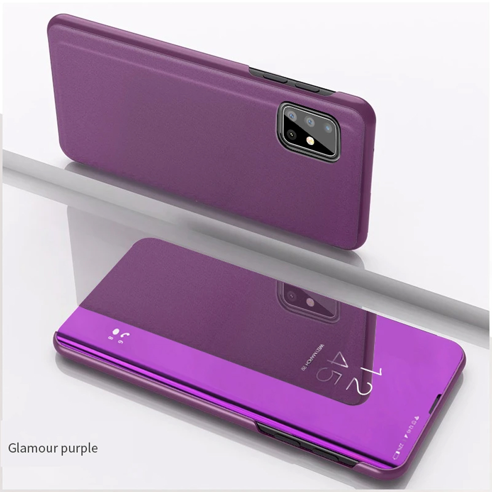 For Samsung S21 S24 S25 Plus Note 20 A55 Smart View Mirror Flip Stand Phone Case - Picture 17 of 18