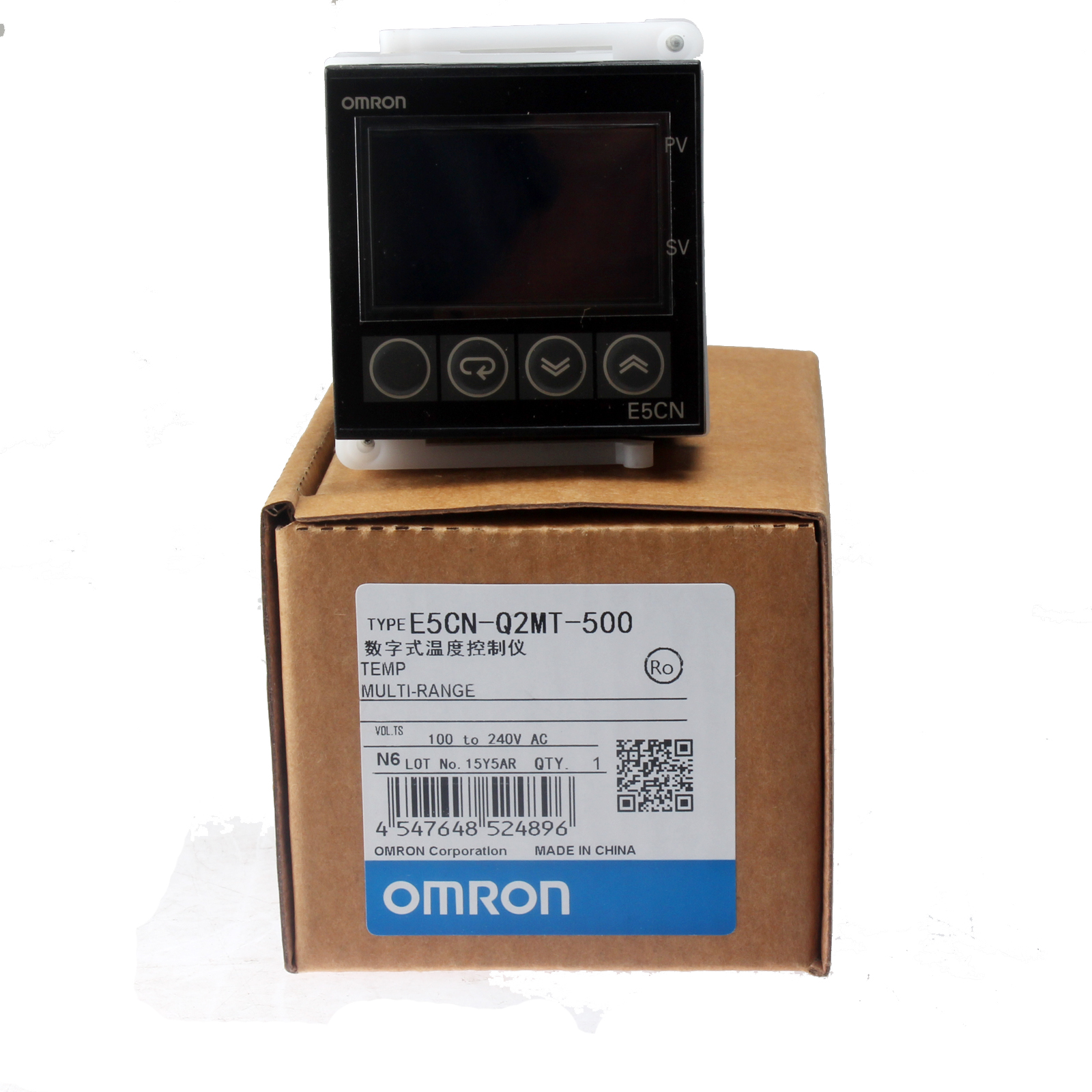 OMRON E5CN-Q2MT-500 NEW Digital Temperature Controller 100-240VAC 1/16 ...