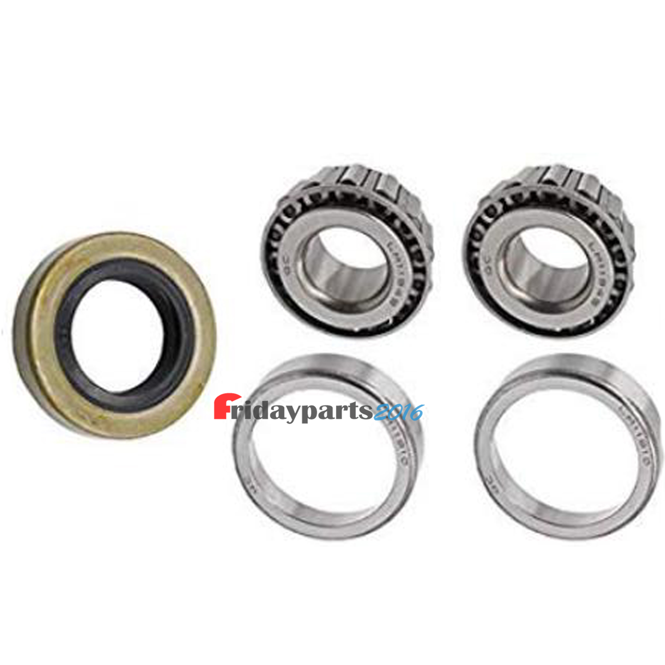 1X Front Wheel Hub Bearings with Races and Seal For EZGO Golf Cart 1976