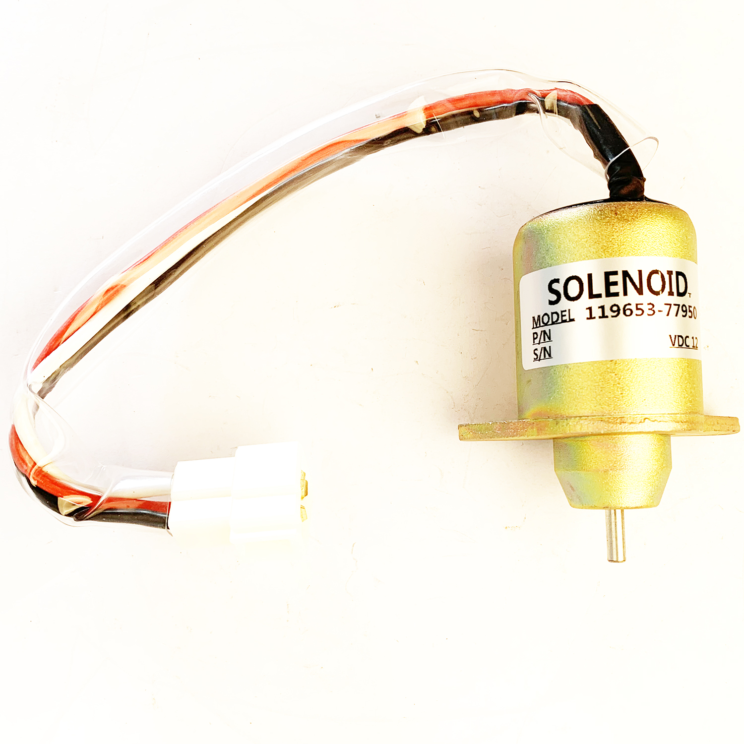 12V Fuel shutoff solenoid 11965377950 for Yanmar Engine 2TNV56 2TNV70