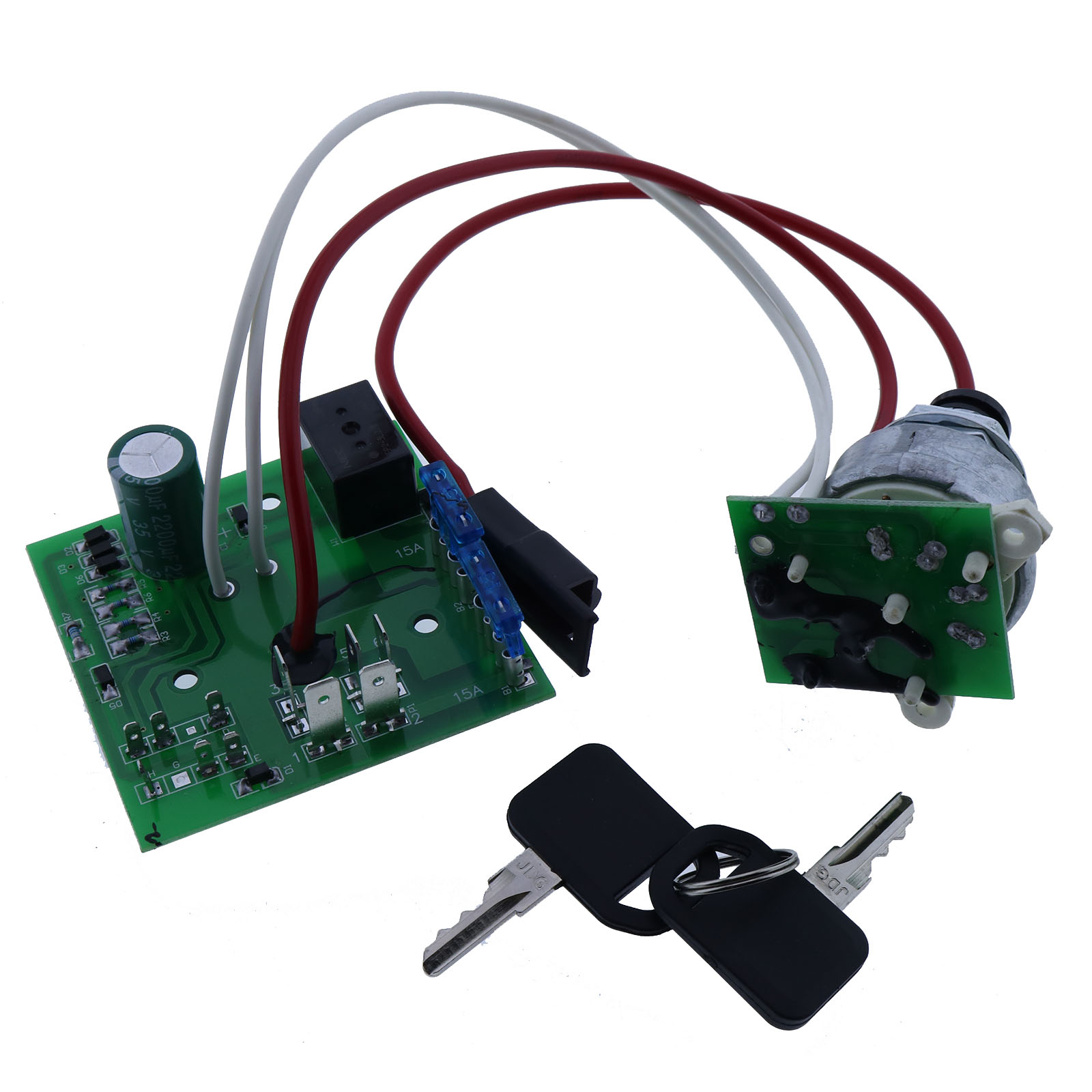 Ignition Switch Module with 2 Keys AM122913 AM120000 for John Deere 325