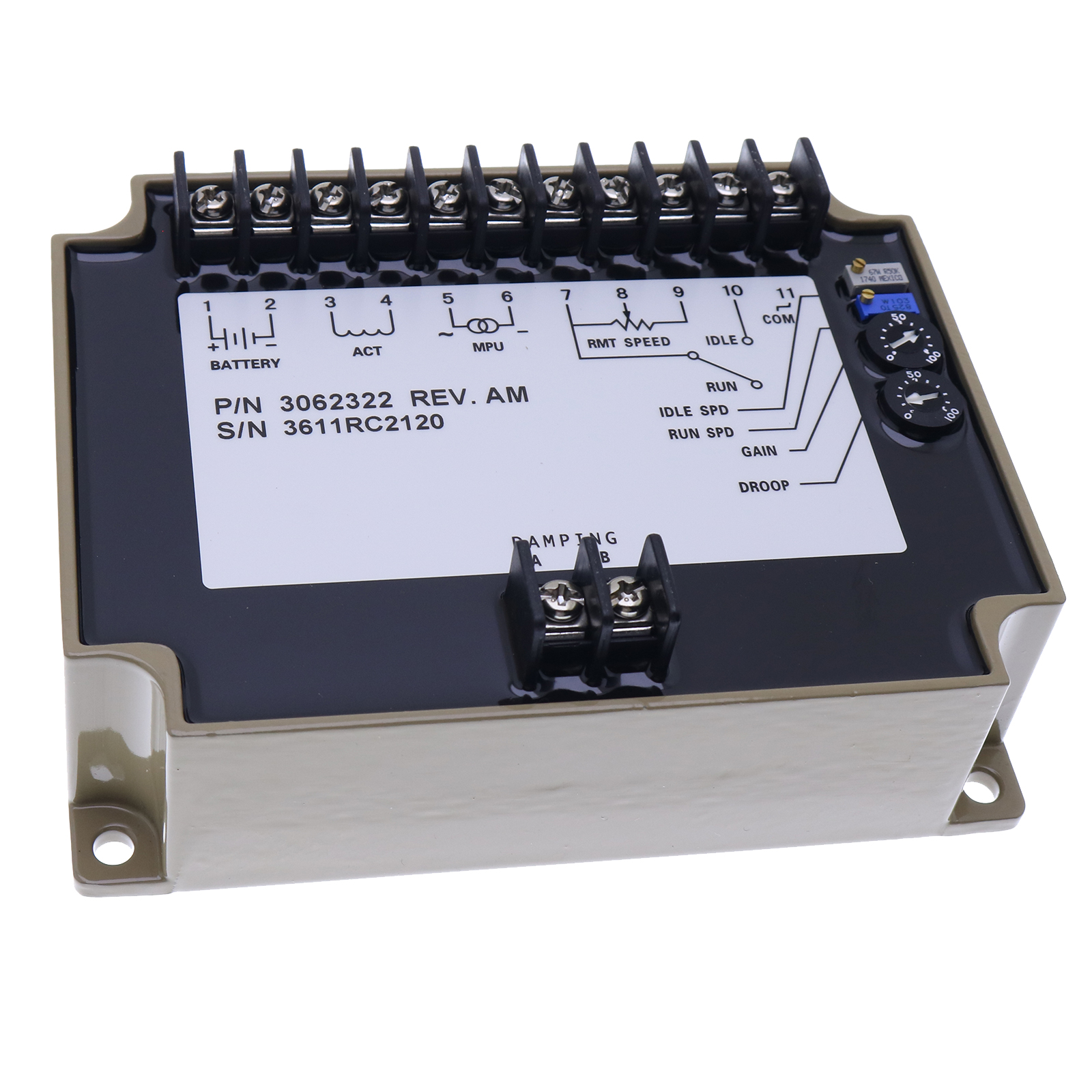 Generator Speed Controller 3062322 Cummins KTA50 KTA38 KTA19