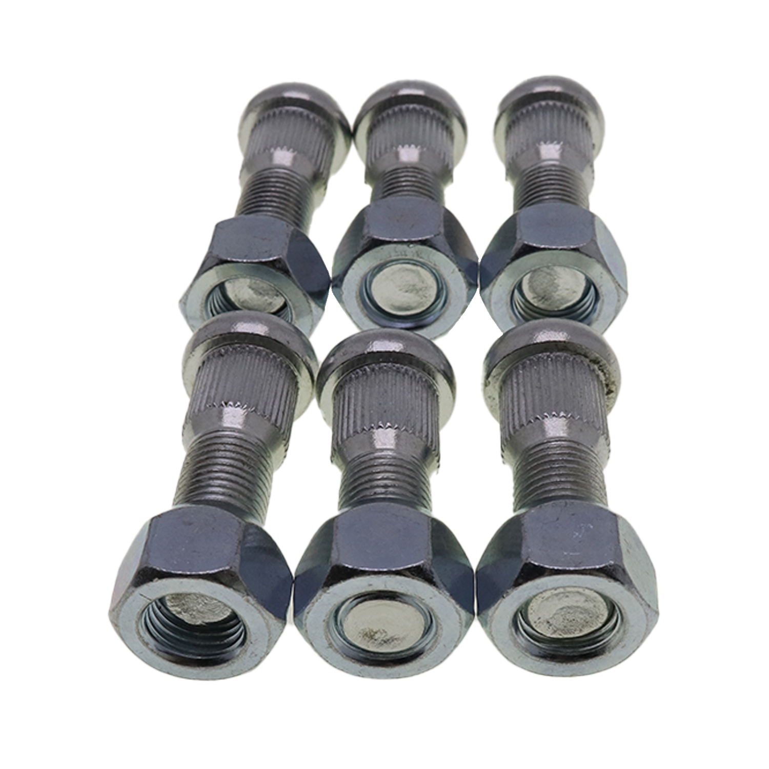 yuki　1212 6X Rear Wheel Stud + Nut Set for Toyota Forklift 7-8FD/FD20