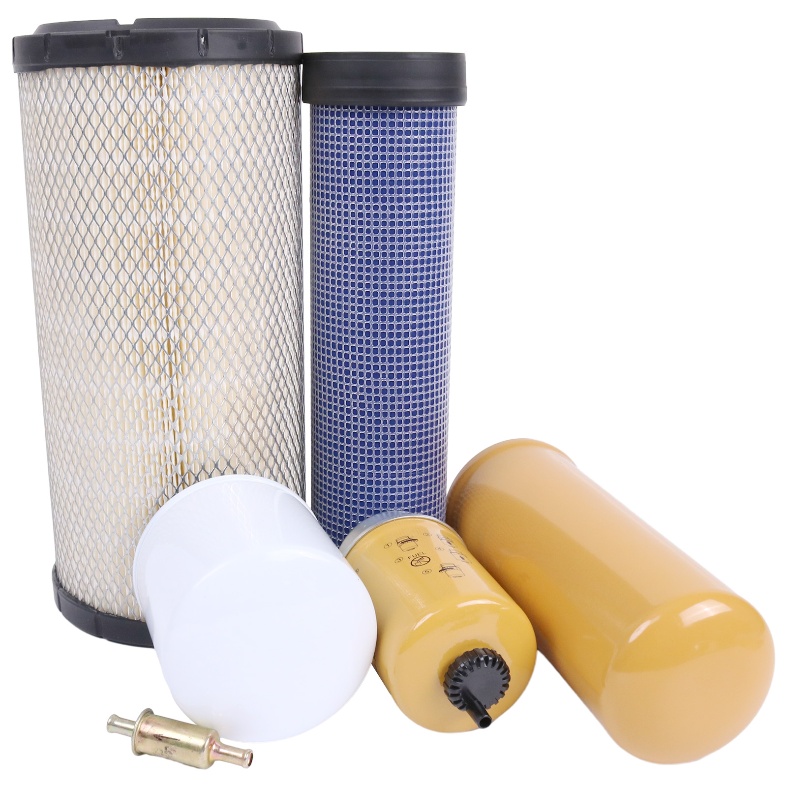 AIANページ Filter Kit for Caterpillar Skid Steer Loader 252B3 236B 246D