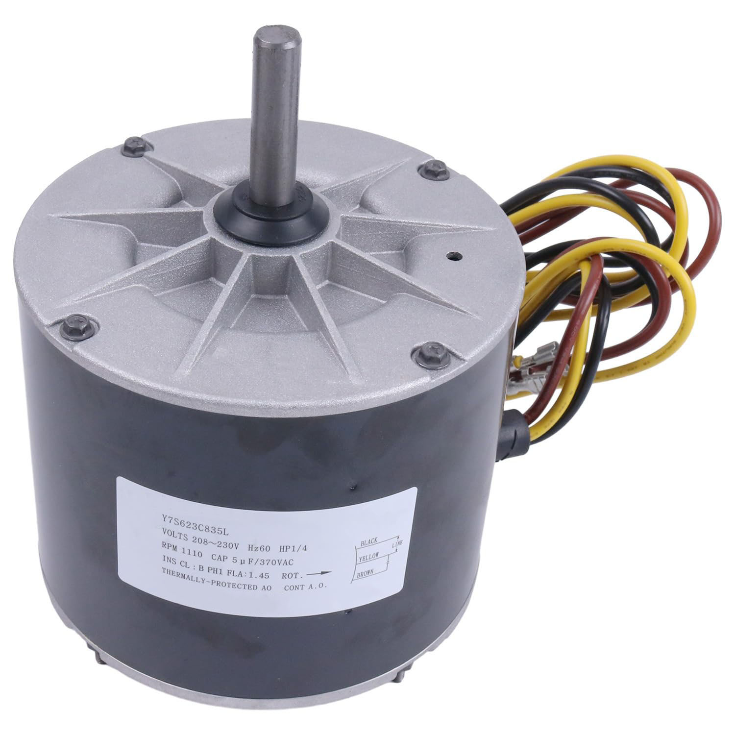 Fan Motor 1/4 HP 208-230 Volt Y7S623C835L for Zhongshan Broad