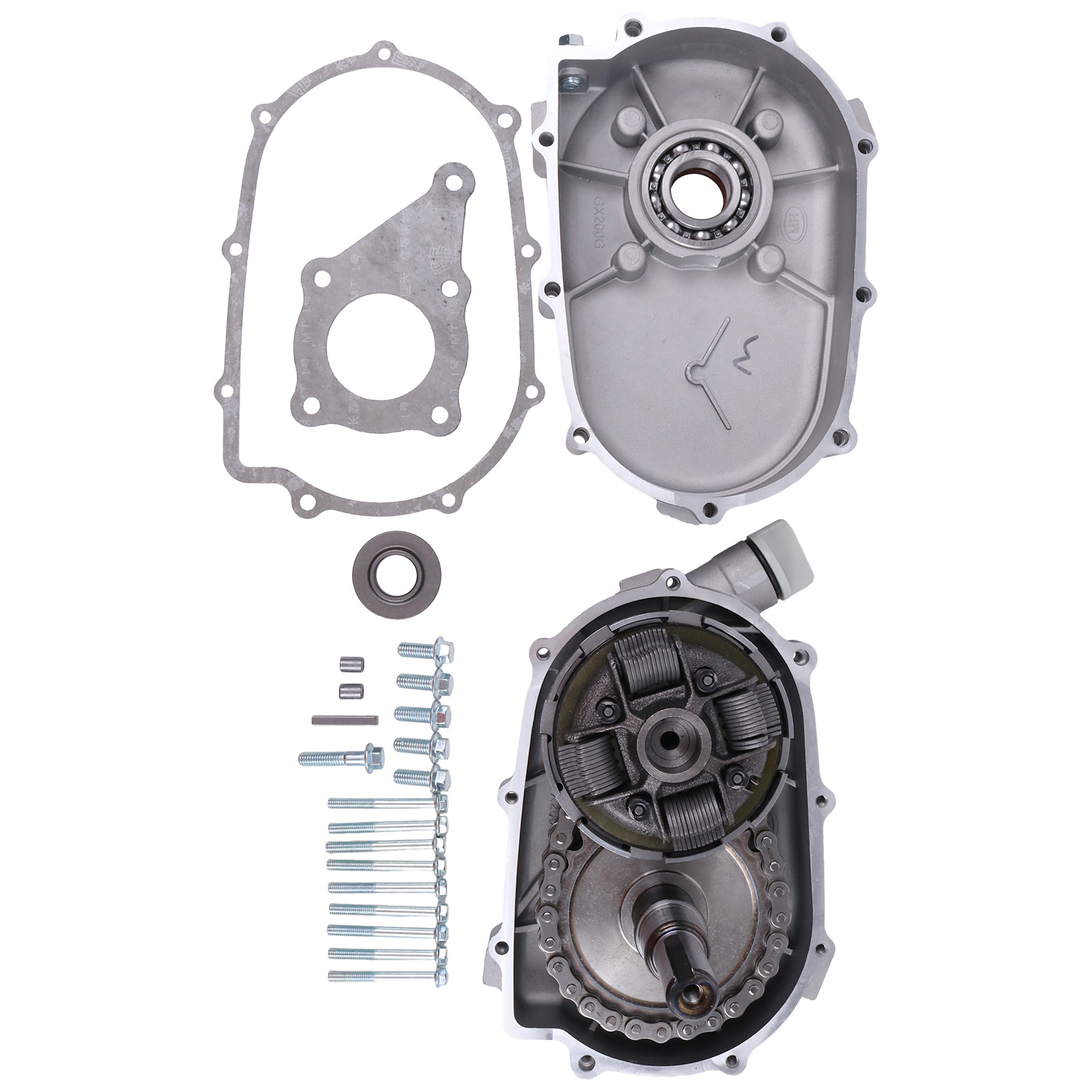 20mm D Complete 2:1 Reduction Gearbox w/Wet Clutch for Honda GX160