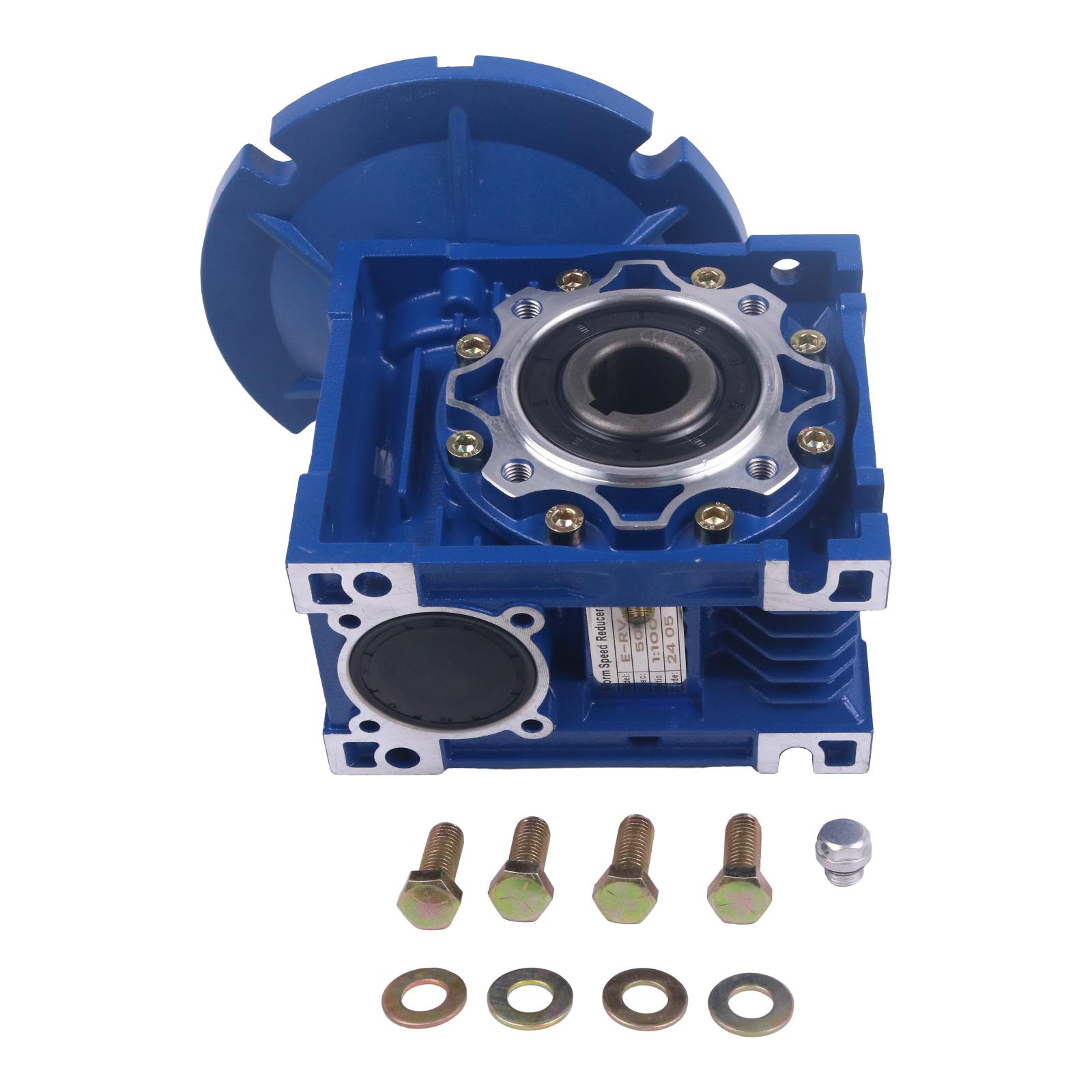 Lexar MRV050 Worm Gear Speed Reducer 100:1 Ratio, 56C Flange, 0.28 HP - Industrial Grade