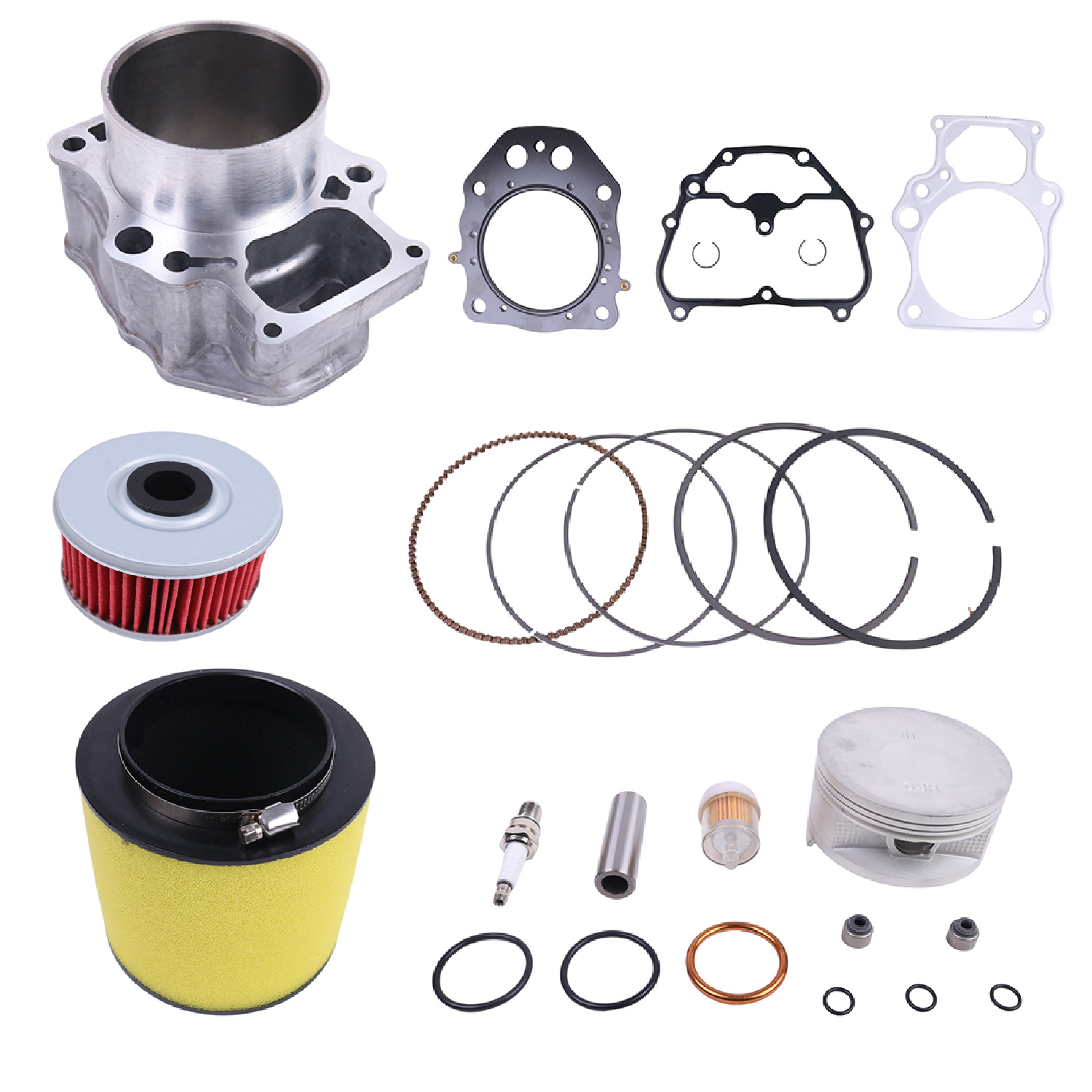 Foreman 500 Parts Piston Cylinder Top End Kit For Honda TRX500 12-19 Foreman  Big Bore Kit