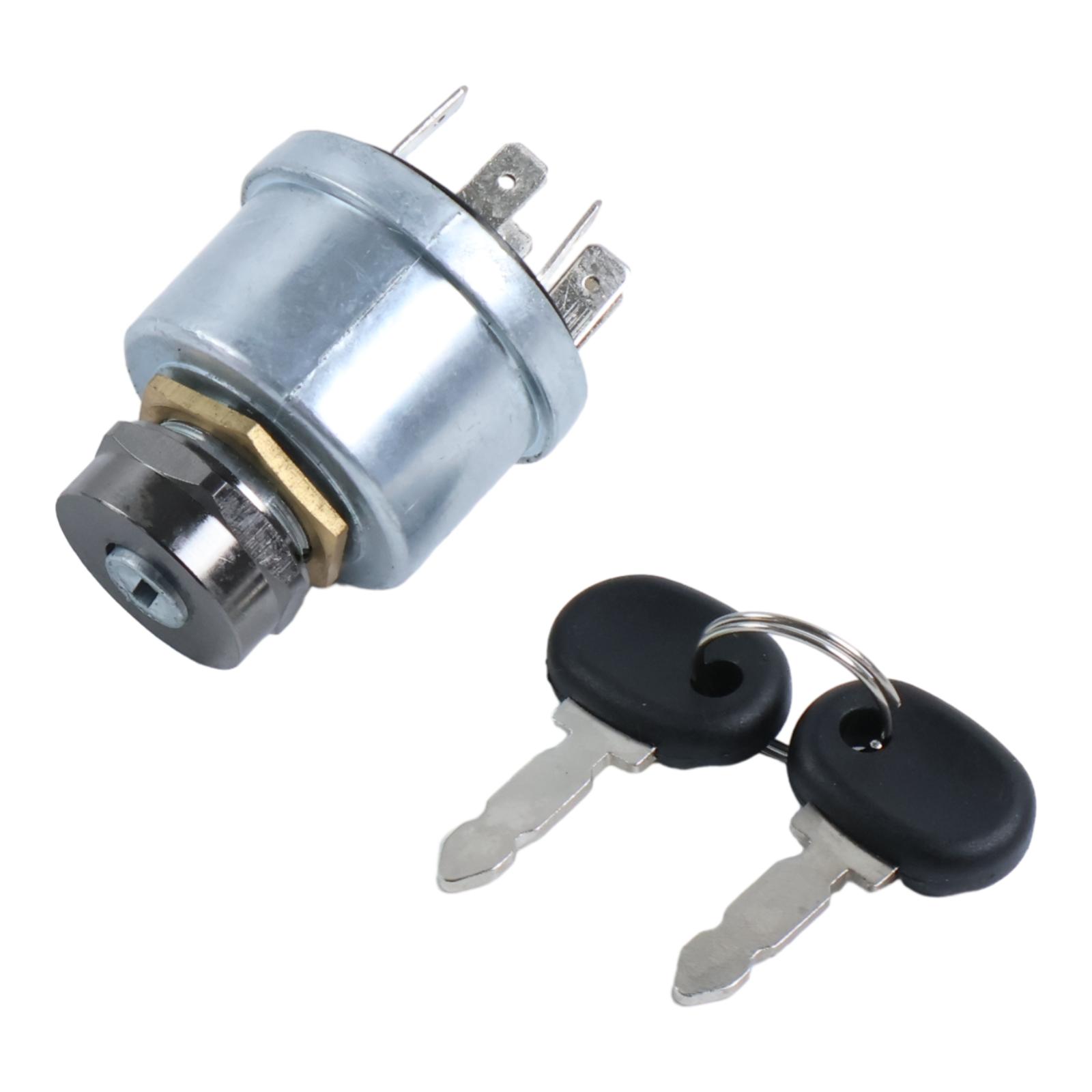 Ignition Starter Switch w/ Keys for New Holland Tractor TT45A TT50A TT60A TT75A