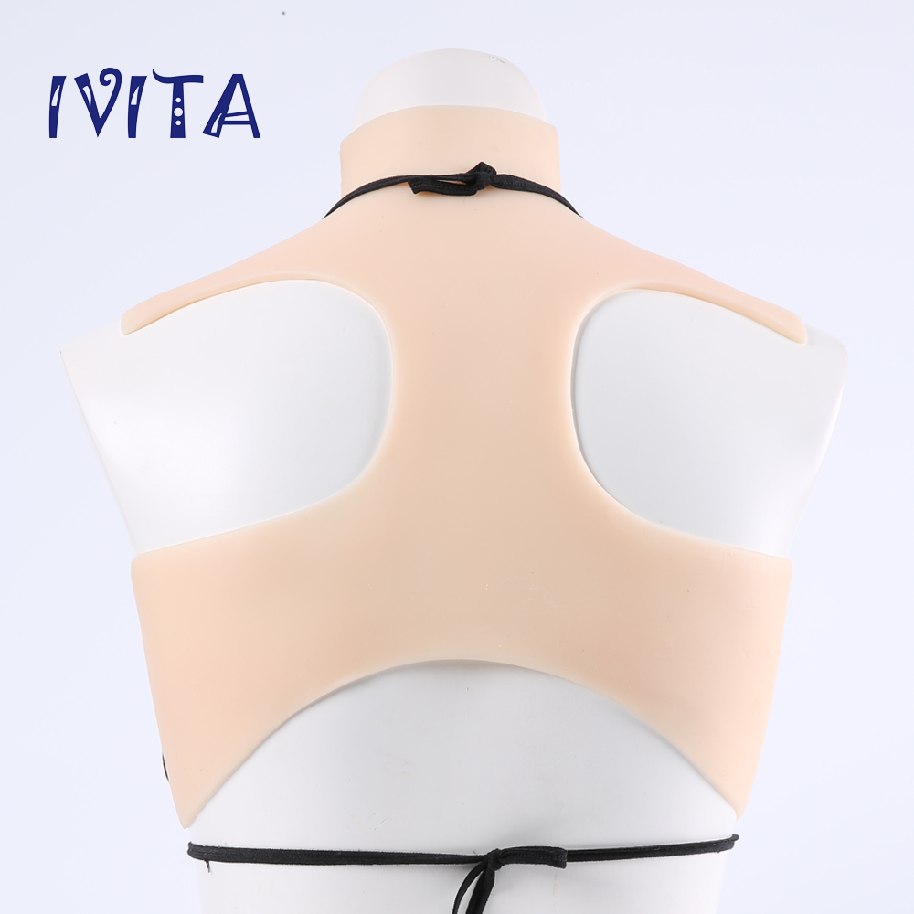 Transgender High Collar Bodysuit Crossdresser C Cup Silicone Breast Forms Boobs | eBay