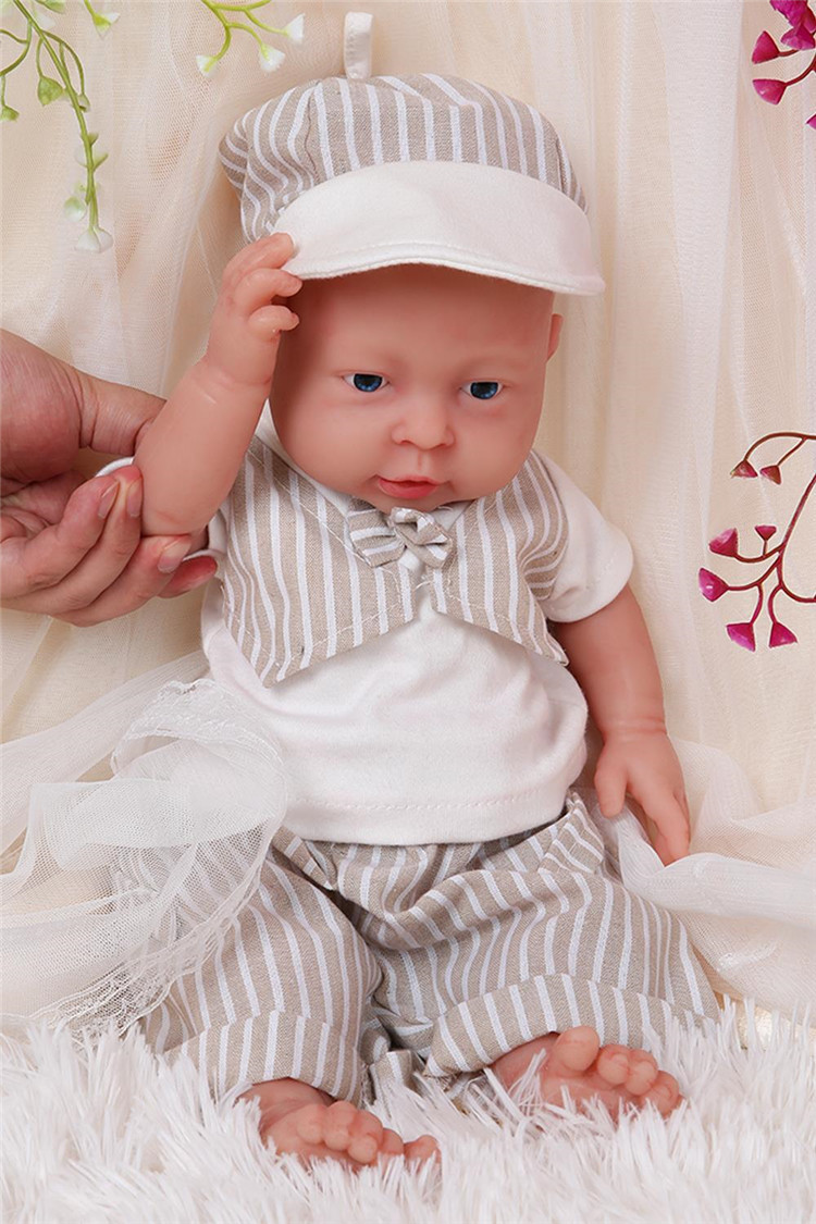 IVITA 16 '' Full Body Silicone Reborn Doll Lifelike Baby BOY 2200g Xmas ...