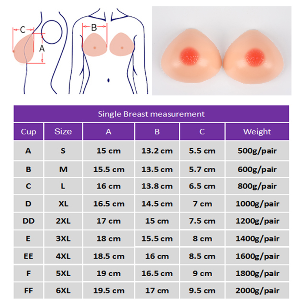 IVITA 1 Pair F Cup Gro Brust Silikon Brustformen Transgender Fake Boobs |  eBay.de