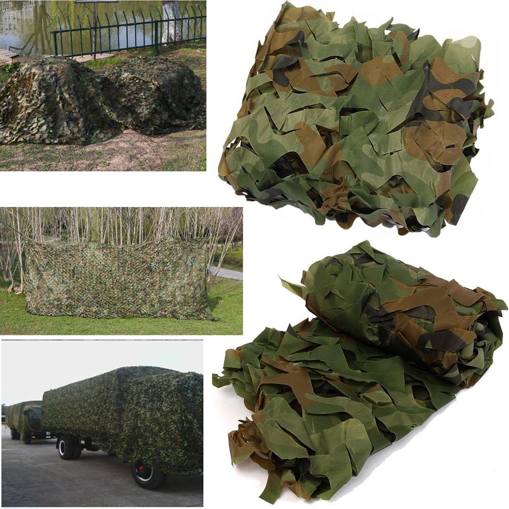Woodland leaves Camouflage Camo Army Net Netting Car Camping Military
