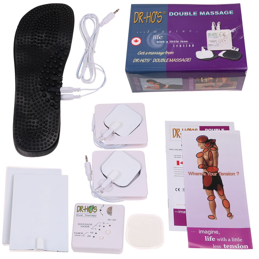 New DR HO'S Dual Double Muscle Massage Therapy System Pain Relieve