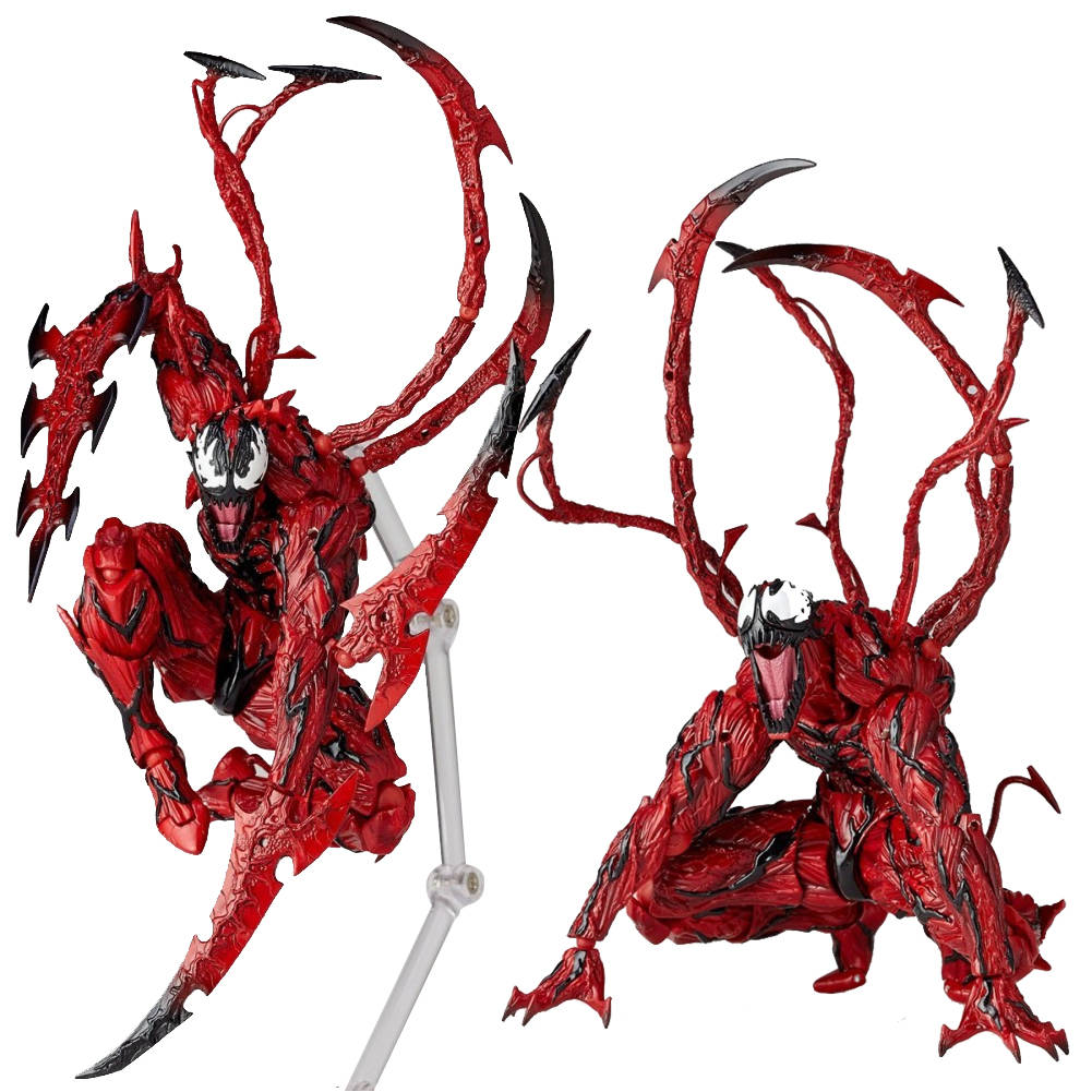 New Marvel Carnage Red Venom No. Revoltech Series PVC Action Figure ...