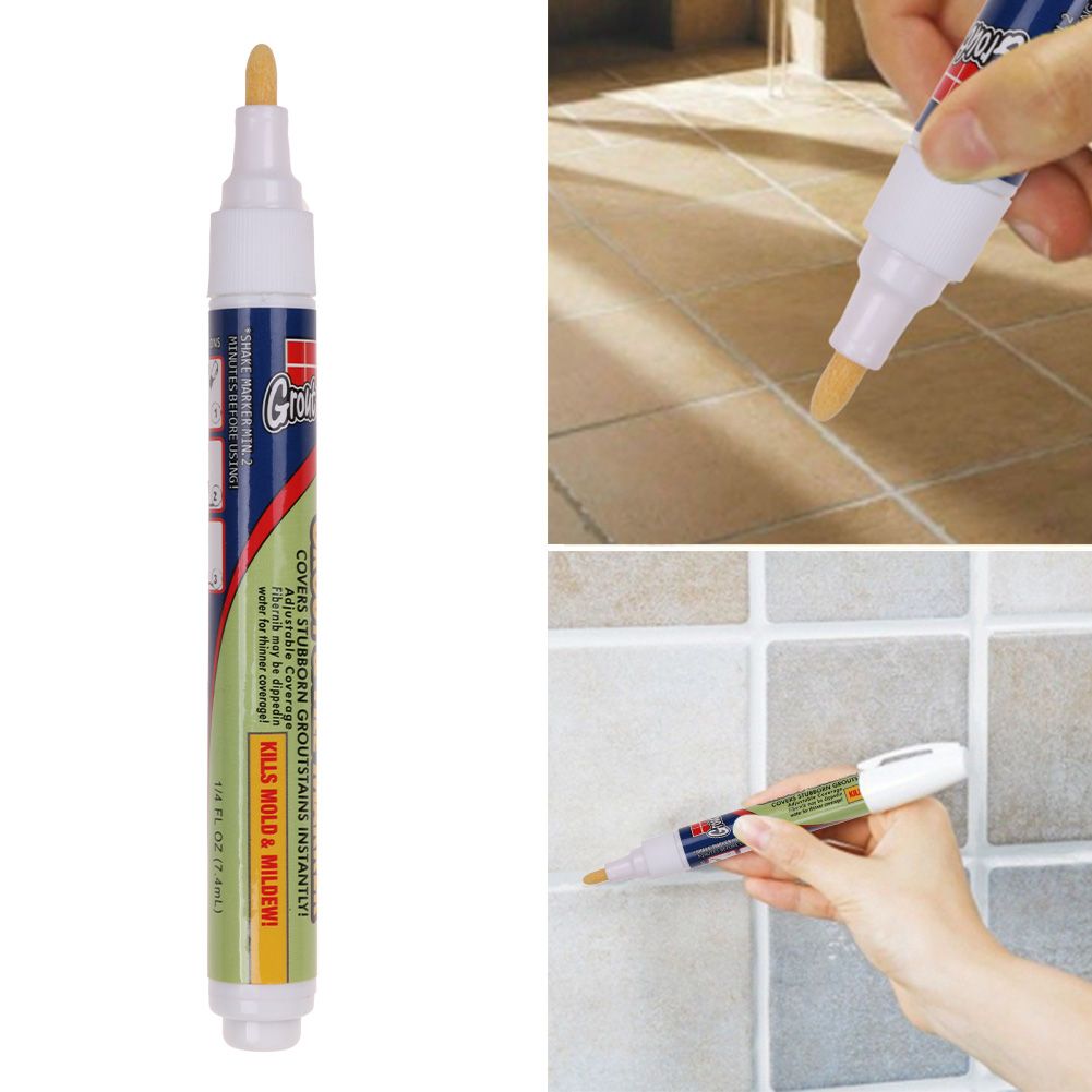 Marker Tile Marker White Grout For Tiles Floor Repair Wall Pen eBay