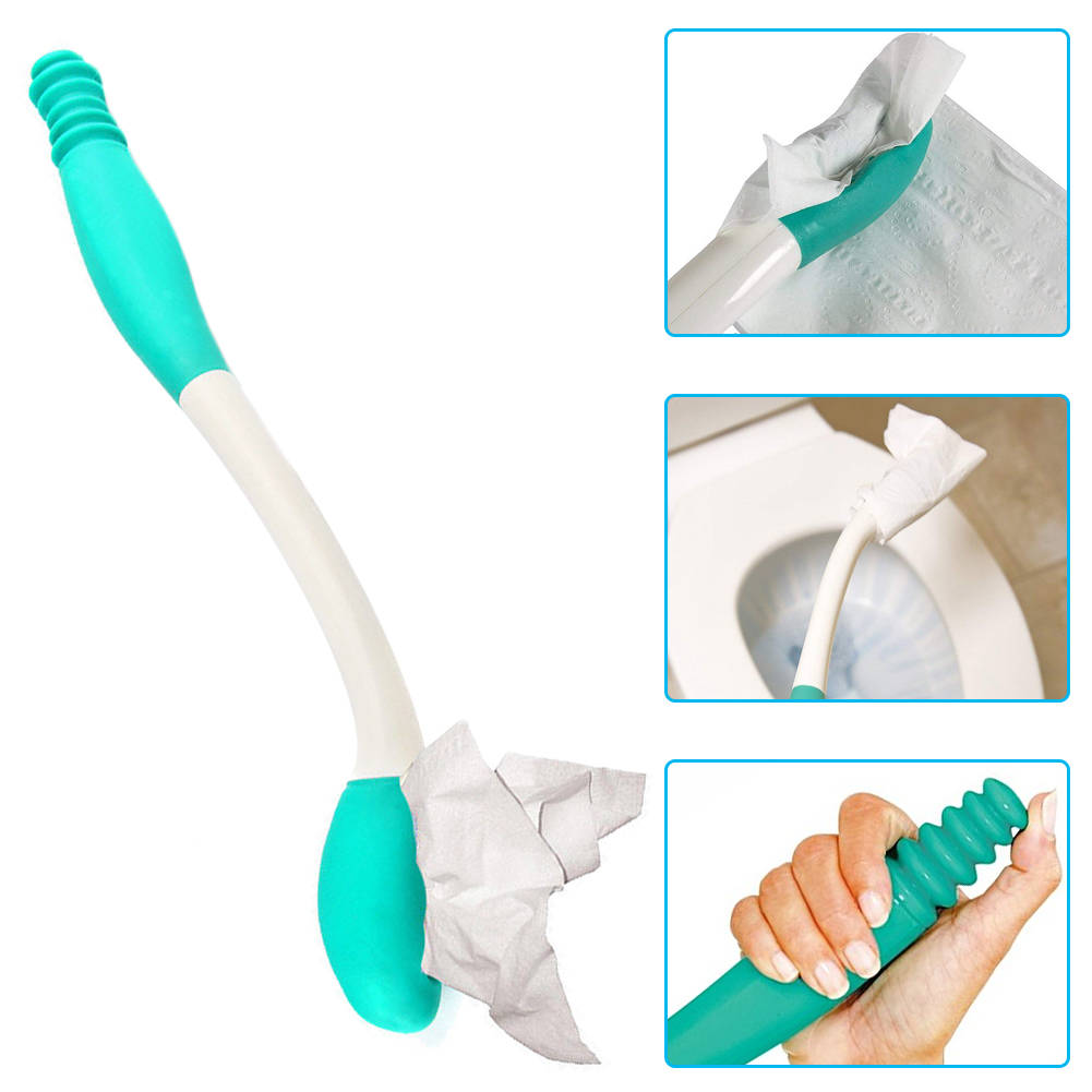 Long Handle Reach Comfort Bottom Wiper Holder Toilet Paper Grip Self Wipe Aid 654936663060 Ebay