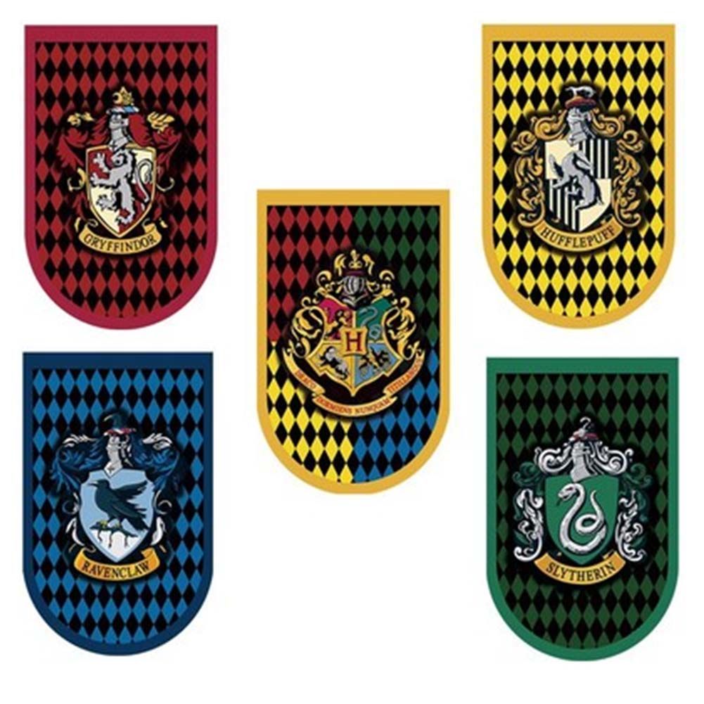 Harry Potter Hogwarts House Gryffindor Slytherin Ravenclaw Wall Flag ...