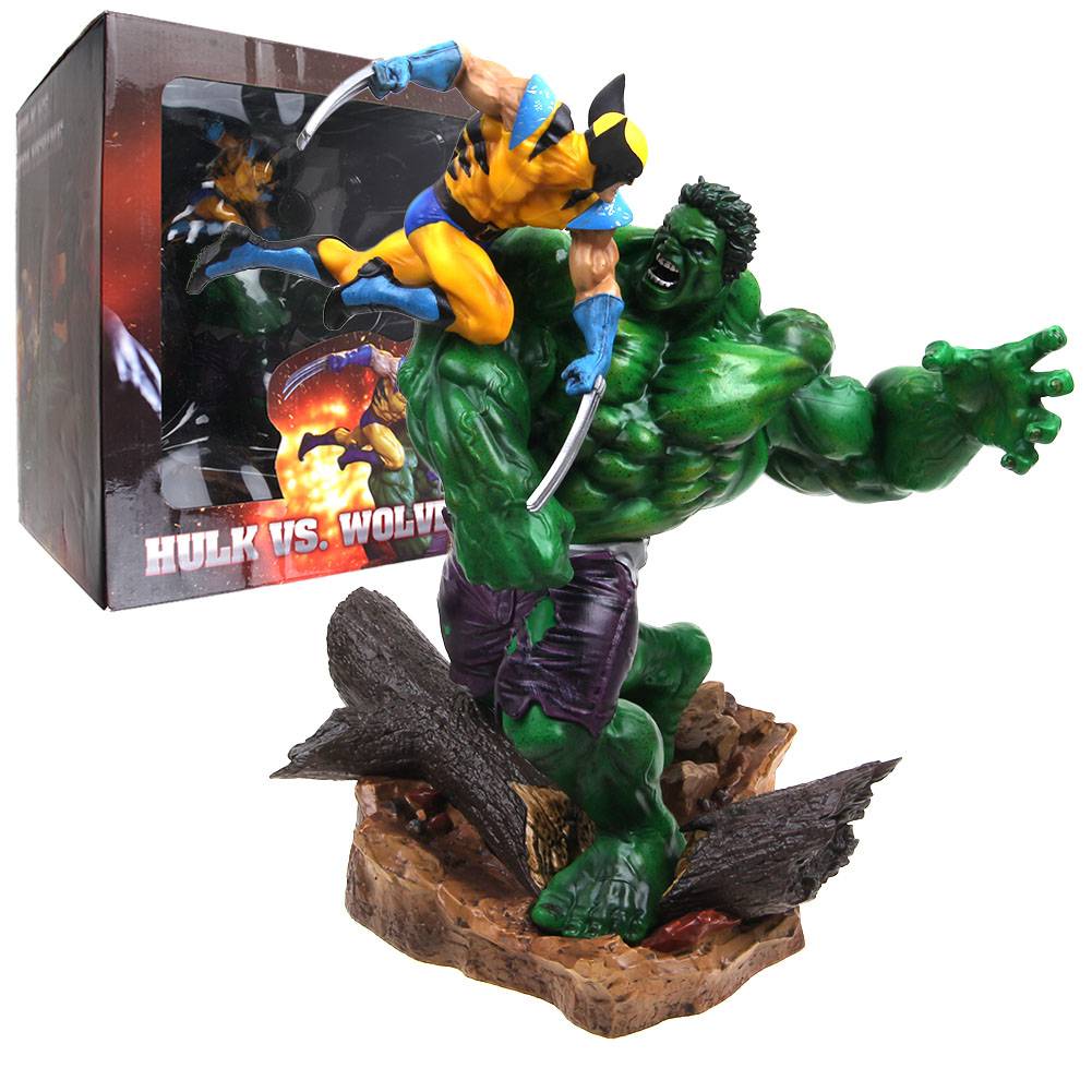 wolverine hulk statue