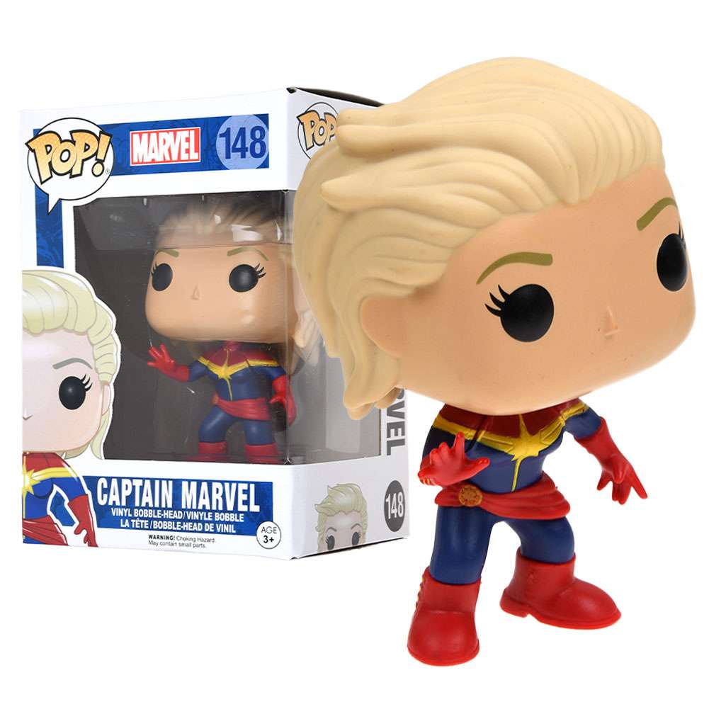 Marvel Captain Marvel Hero Vinyl Action Figure Collectible Toy