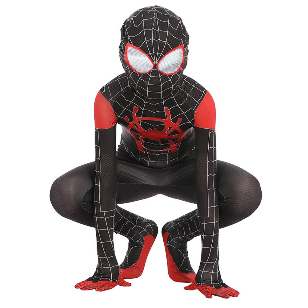 Miles Morales Spider-Man:Into the Spider-Verse Kids Costume Cosplay ...