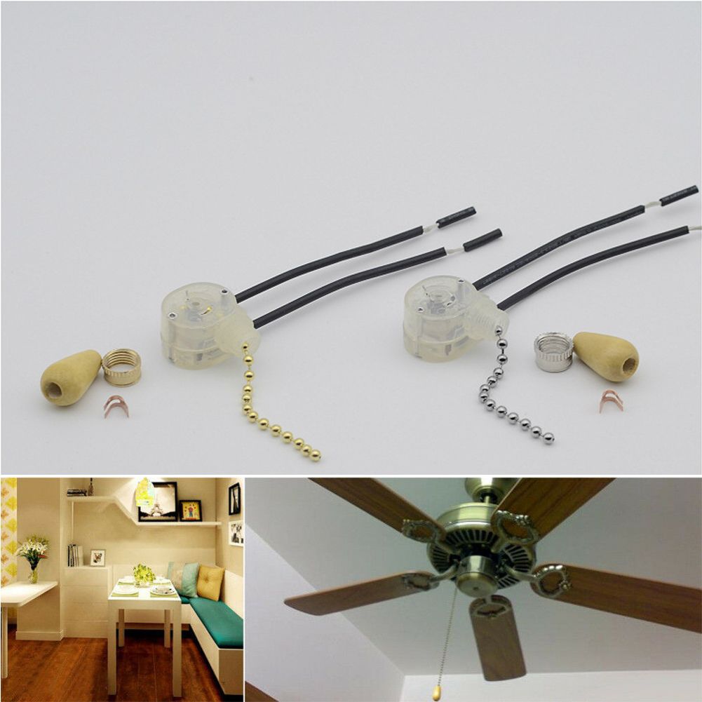 Details About Universal Ceiling Fan Wall Light Replacement Pull Chain Cord Switch Control