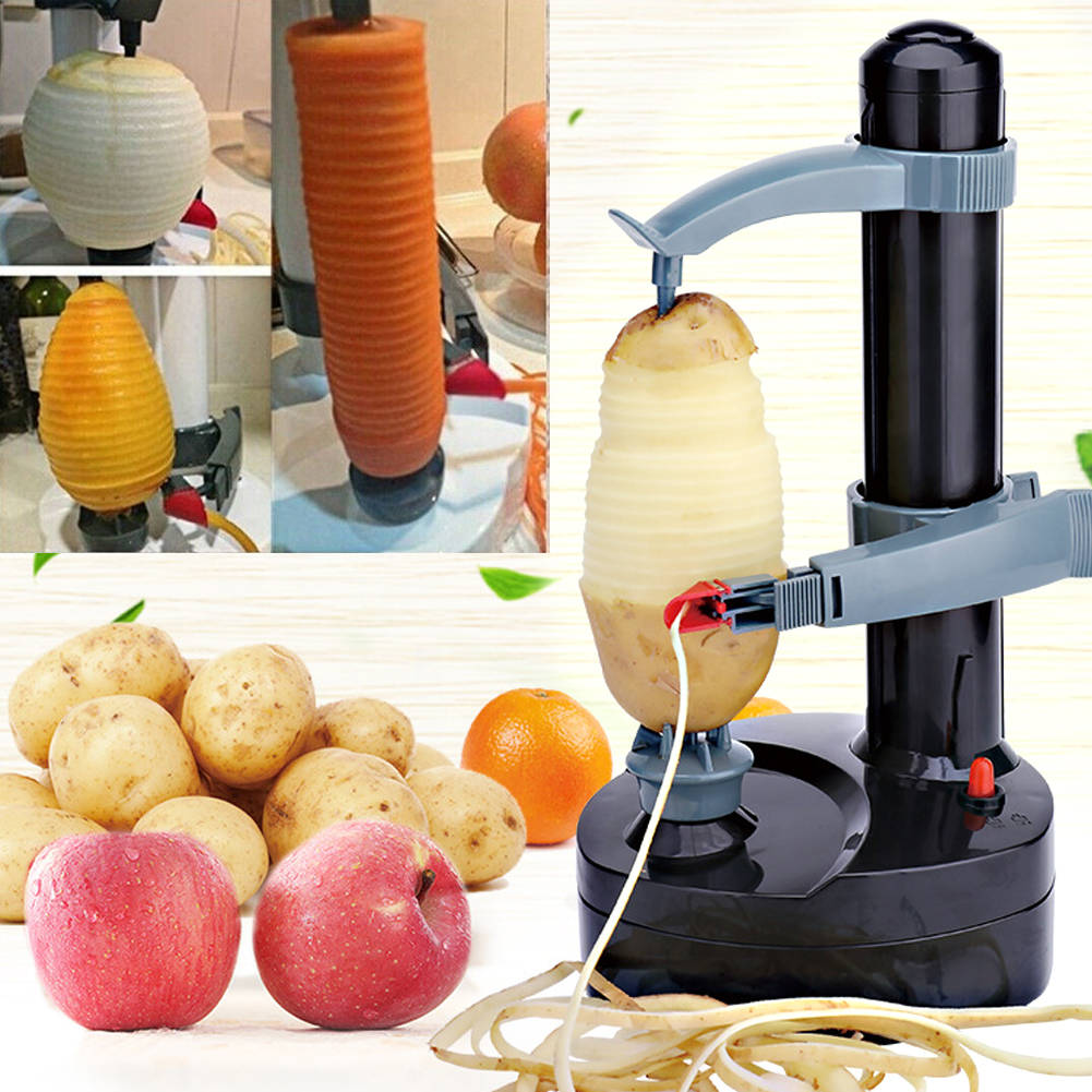 Elektrischer Obstschäler Kartoffelschäler Gemüse Apfelschäler Sparschäler