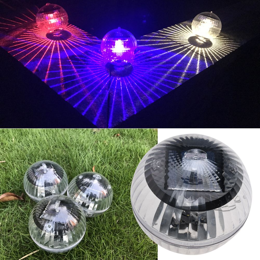 Details About Outdoor Solar Color Changing Led Floating Lights Ball Pond Pool Path Landscape