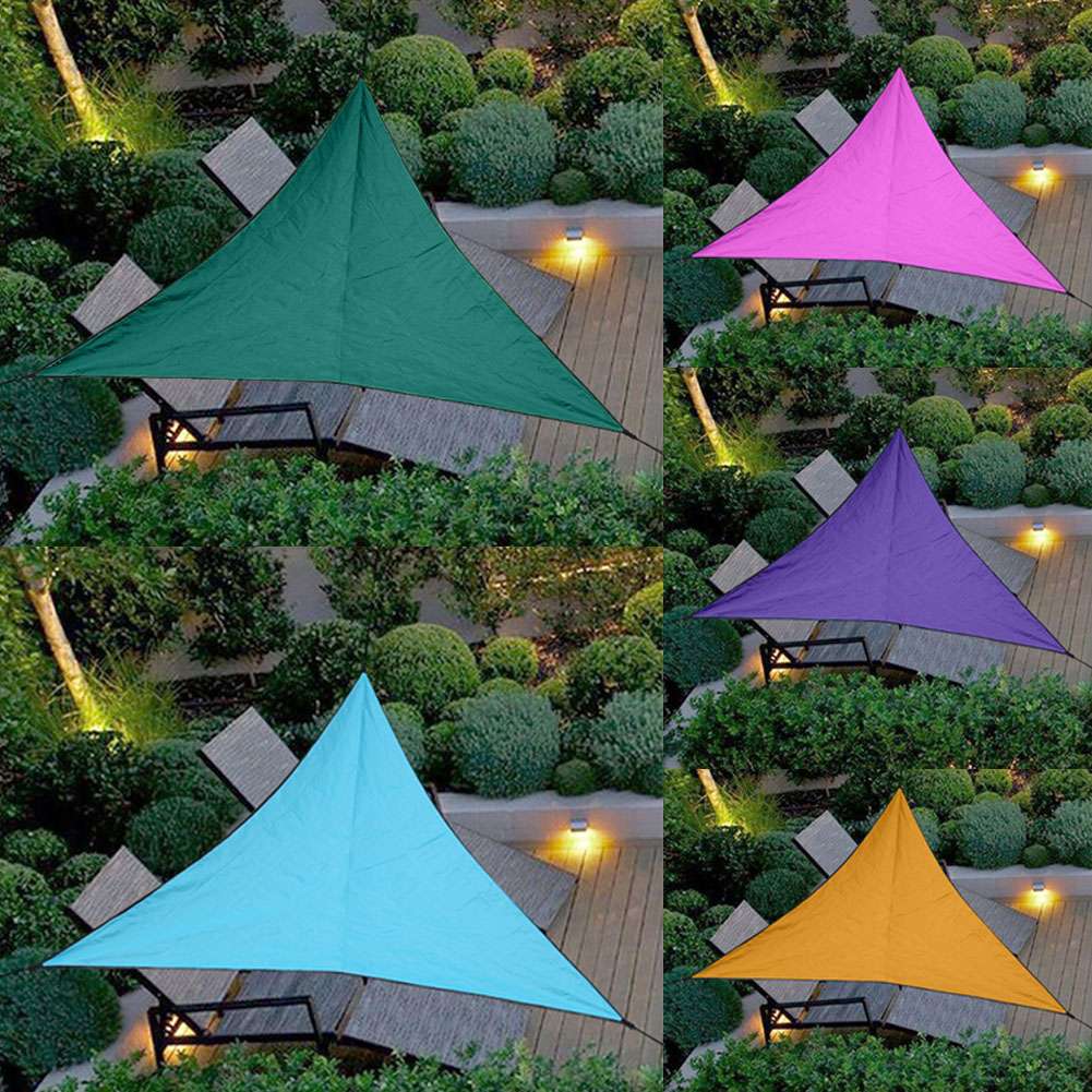 Waterproof Triangular UV Sun Shade Sail Combination Net Triangle Sun Sail Tent