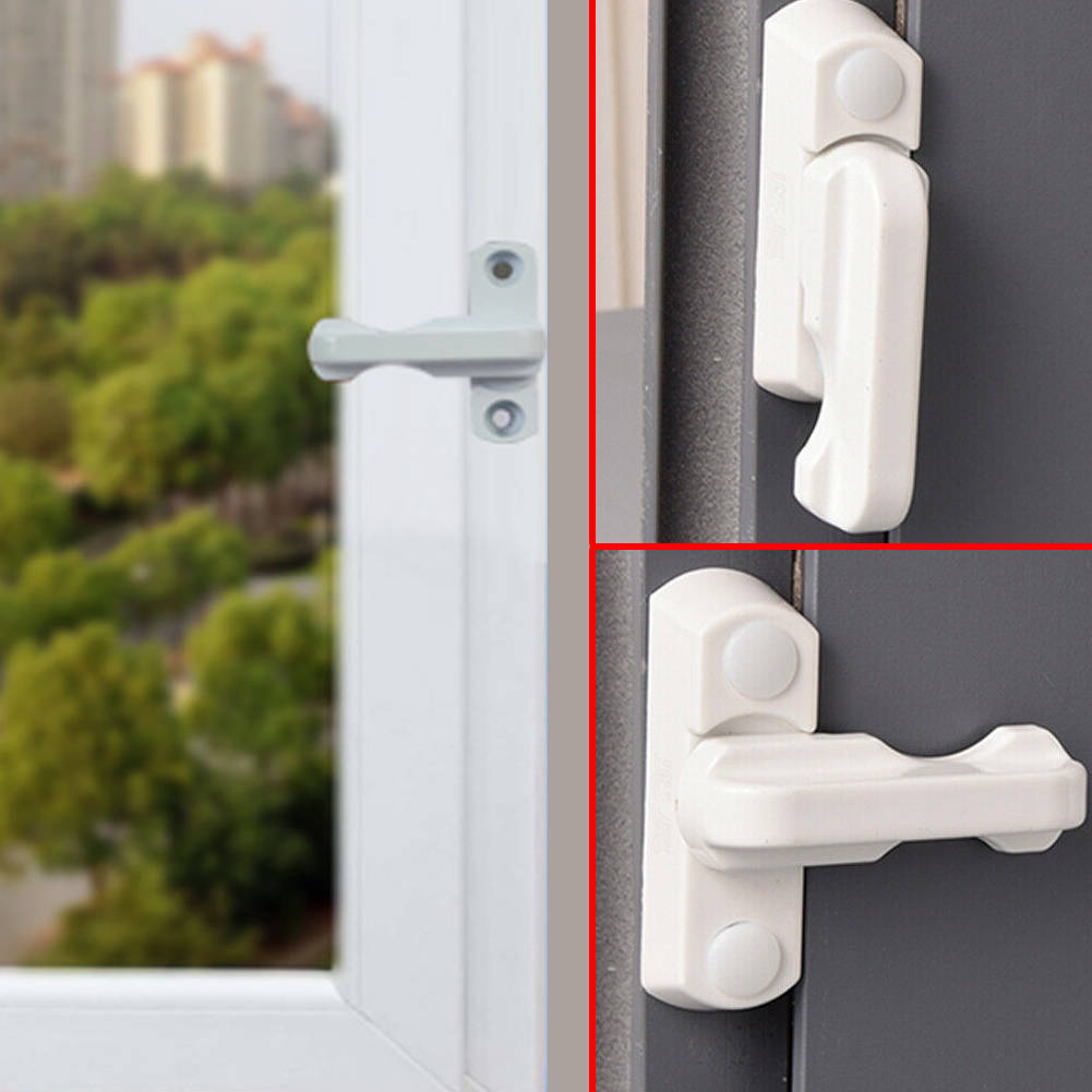 Details About Metal Sash Jammers Kit Upvc Swing Arm Lock Window Door Extra Security Au