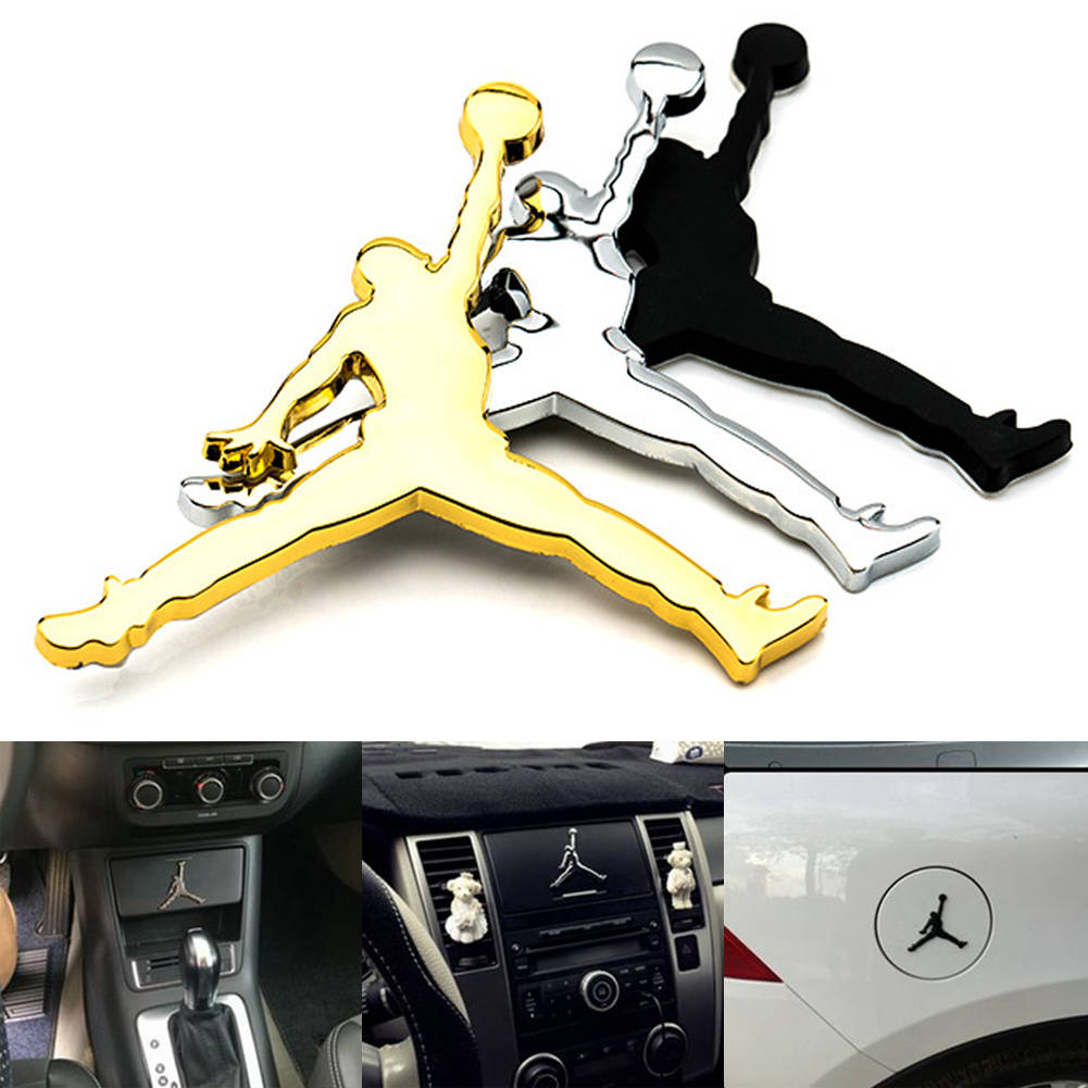 1x Jordan Jumpman 3d Metal Auto Car Motor Logo Emblem Badge