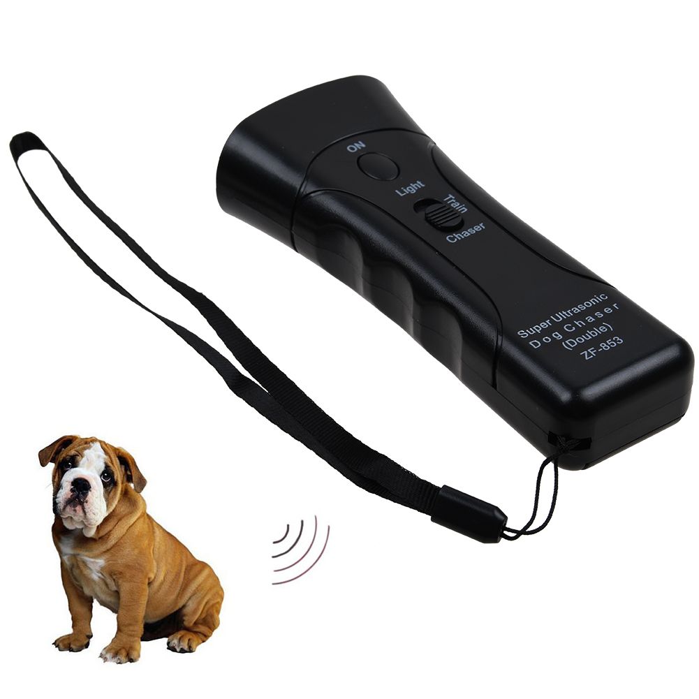 Ultrasonic Anti Dog Barking Trainer LED Light Gentle Chaser Petgentle ...