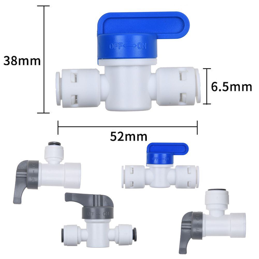 Quick Connect Push Fit Shut Off Ball Valve for RO Water Reverse Osmosis