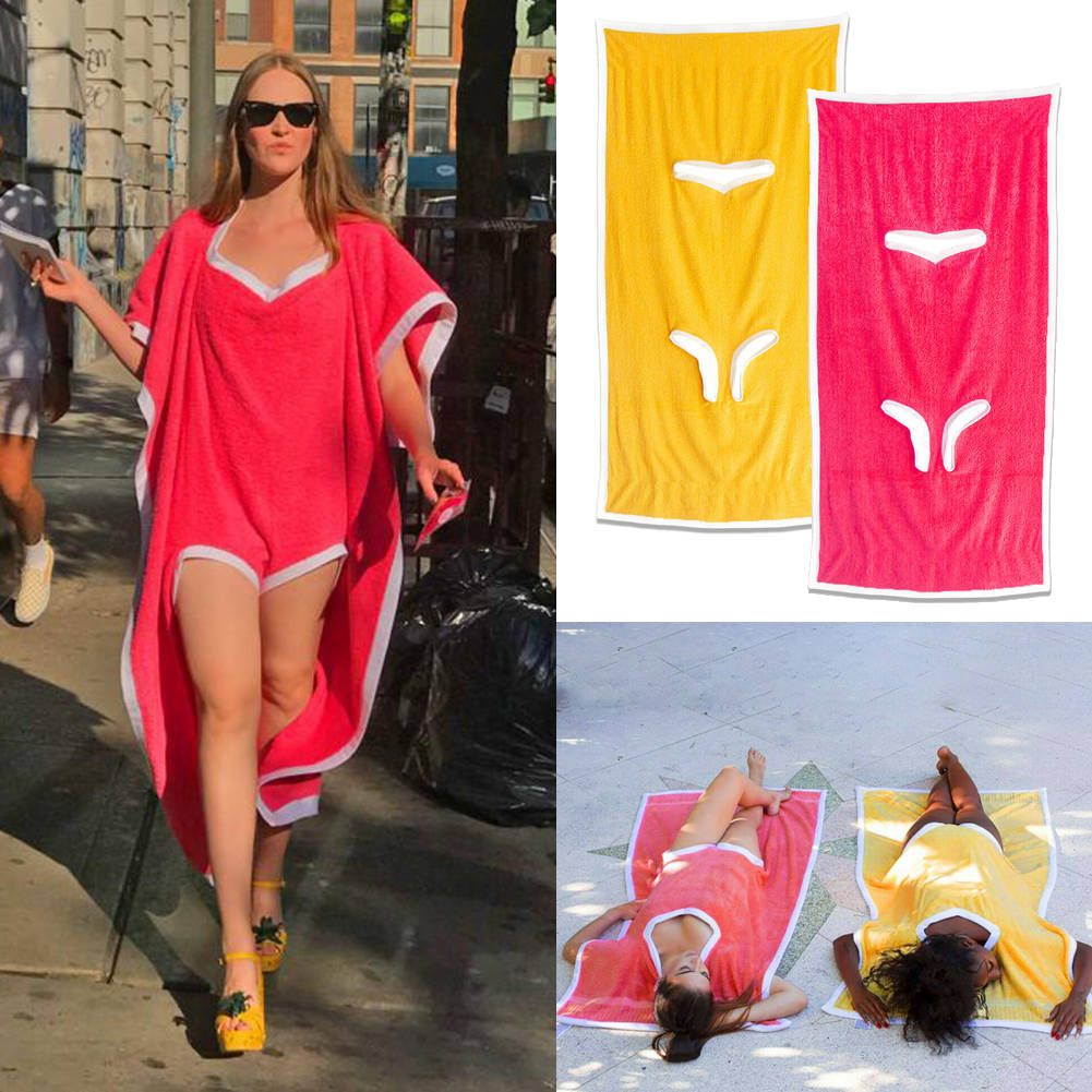 Summer Beach Blanket Towel Wrap Bikini Towelkini Wear Cover Up Bath Spa Dress
