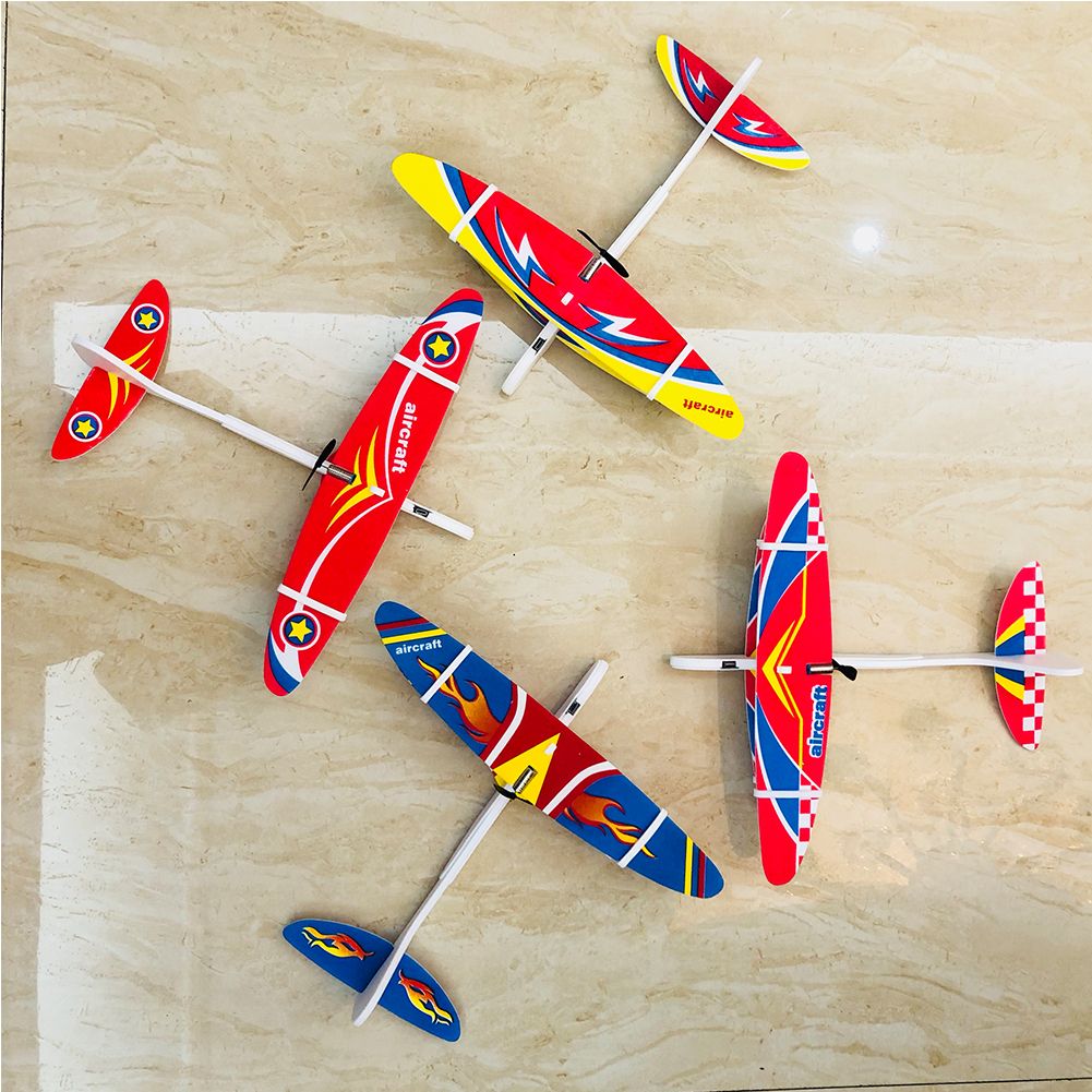 Electric LED Aircraft Hand Launch Glider EPP Foam Airplane Kids Toys Plane Gift