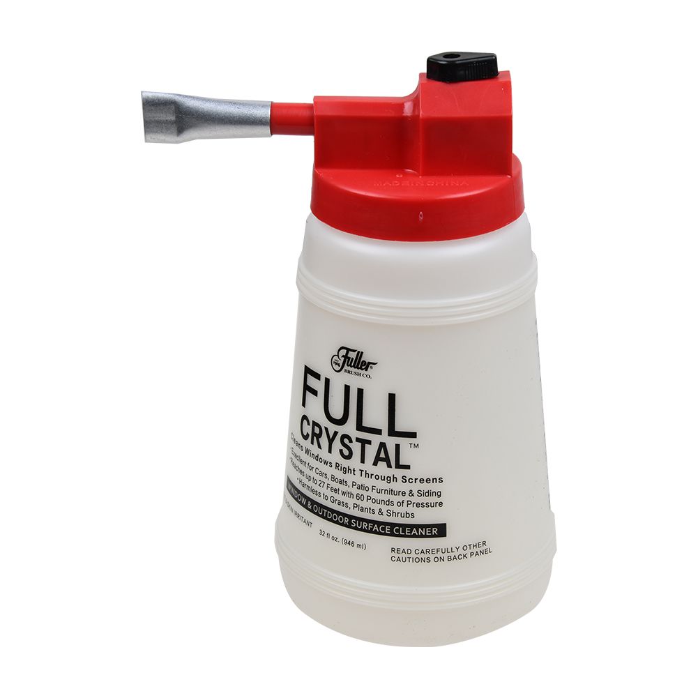Fuller Brush Full Crystal Window Cleaner Bottle 8 oz Powder As Seen On