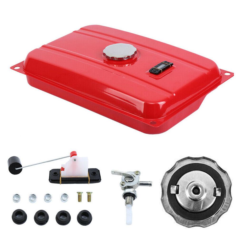 US 5Gallon Generator Fuel Gas Tank Filter Cap Gauge Petcock For EC2500