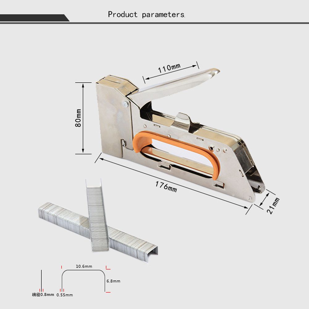 1008f Manual Nail Stapler U Nail Staple Gun For Wood Furniture