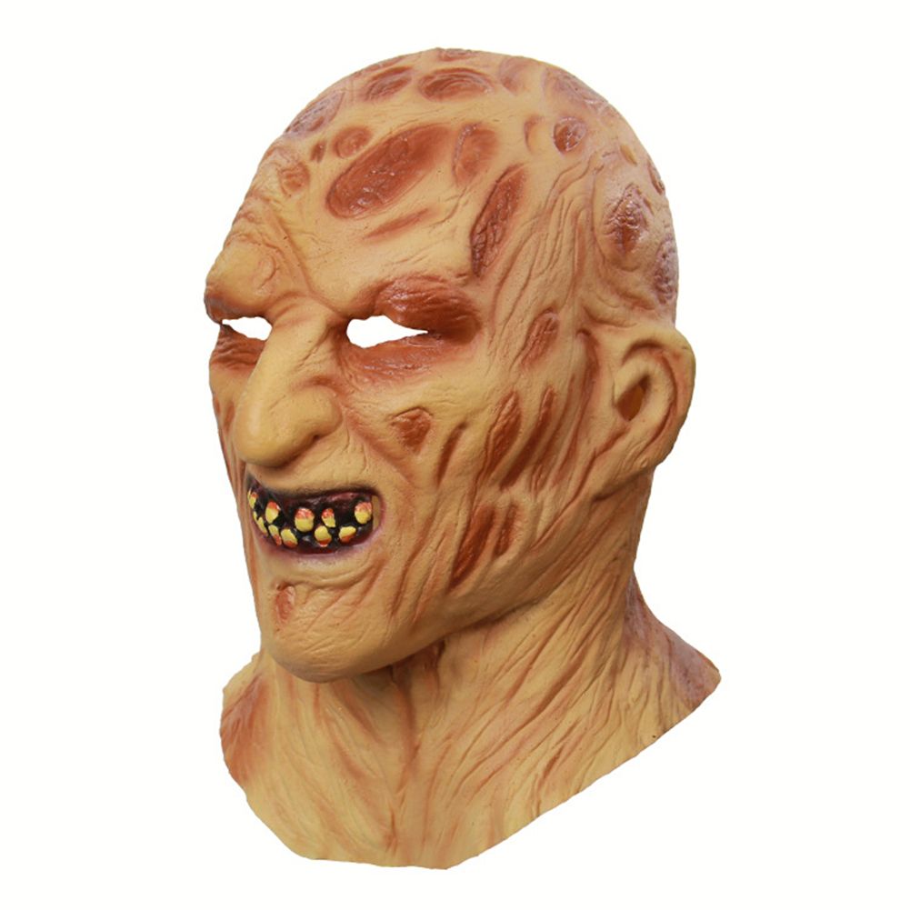 Freddy Krueger Mask Adult Scary Halloween Party Costume Role Play Latex