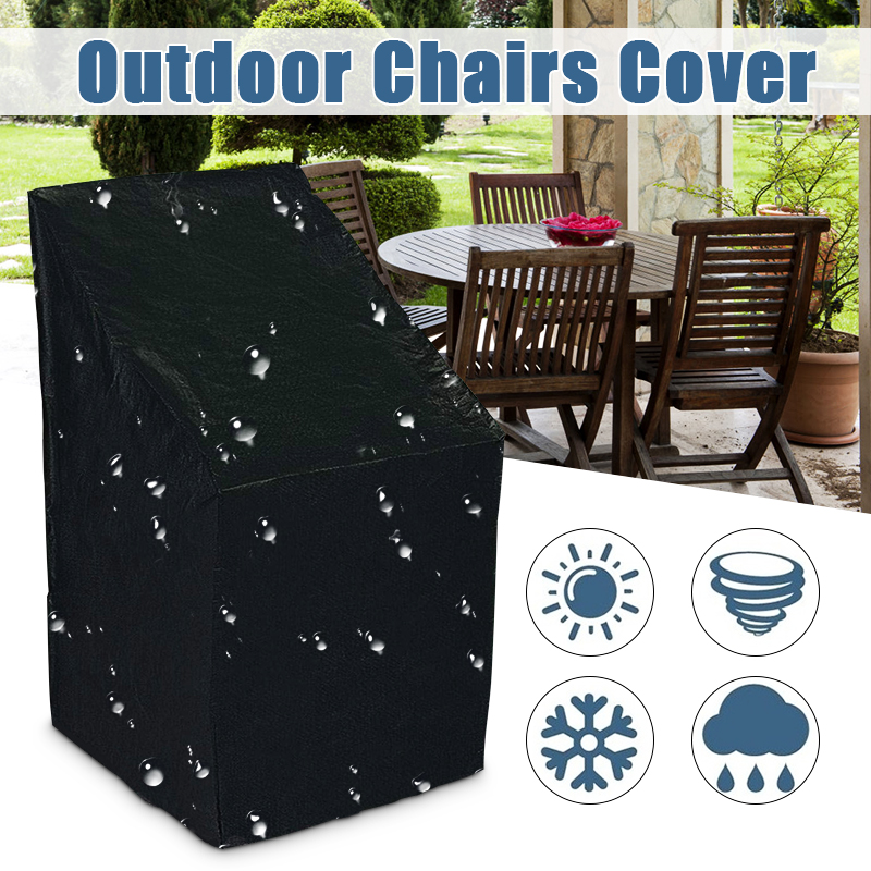 Waterproof Dust-proof Stacking Chair Cover Outdoor Garden Patio ...