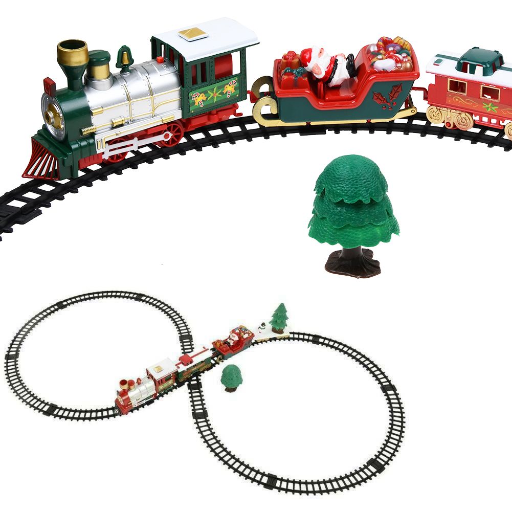 small electric christmas train set