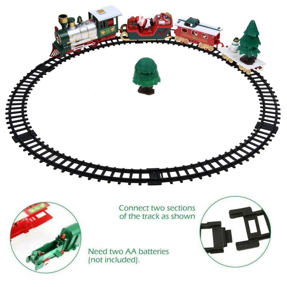 small electric christmas train set