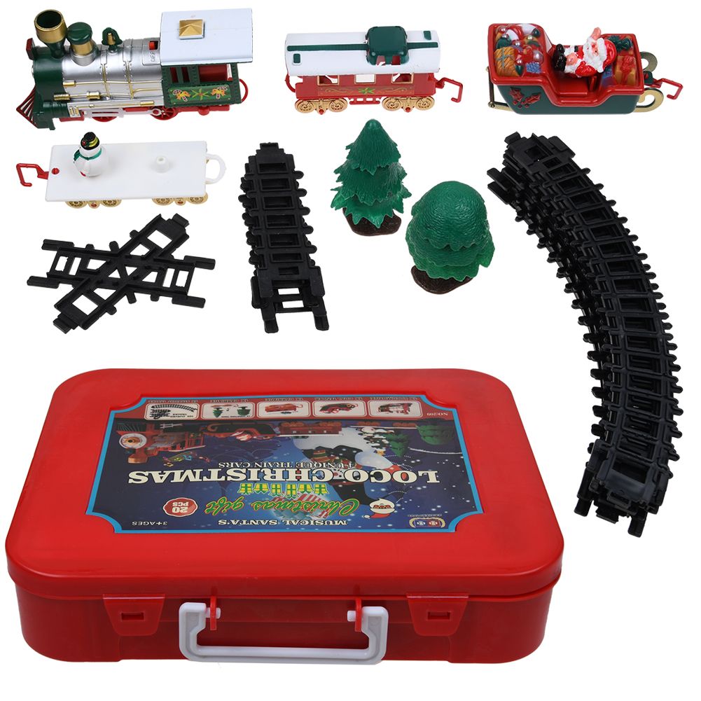 small electric christmas train set