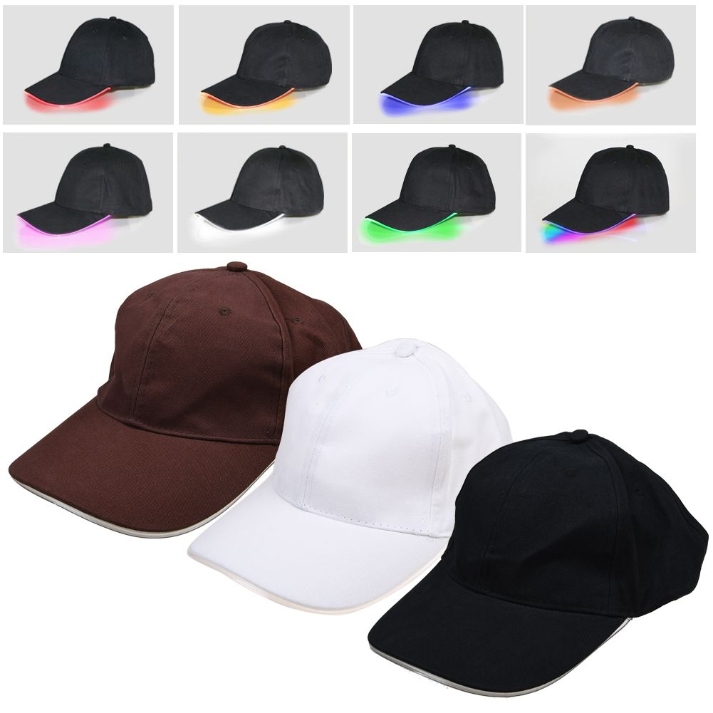 Cool Adjustable Unisex LED Flashing Baseball Sport Hat Hip-Hop Cap Party Glow