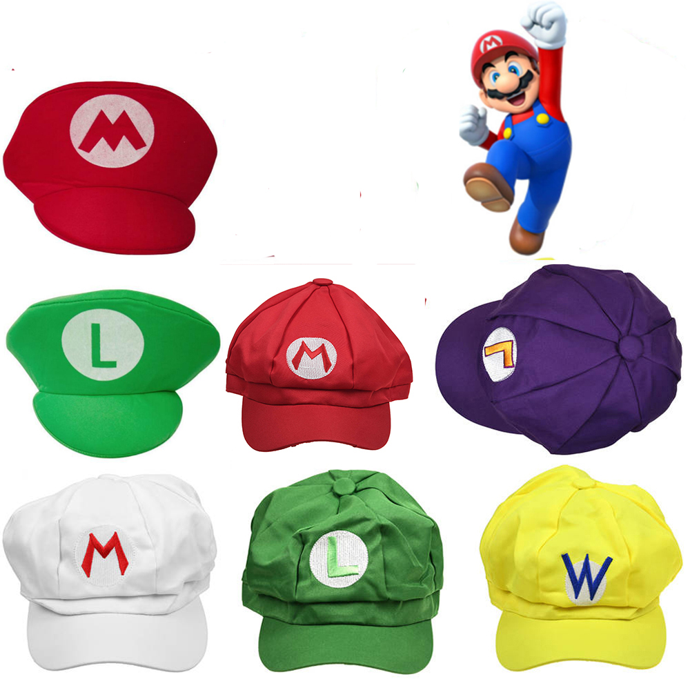 Super Mario Cosplay Mario Hat Luigi Wario Waluigi Cap Odyssey Outfit AU ...