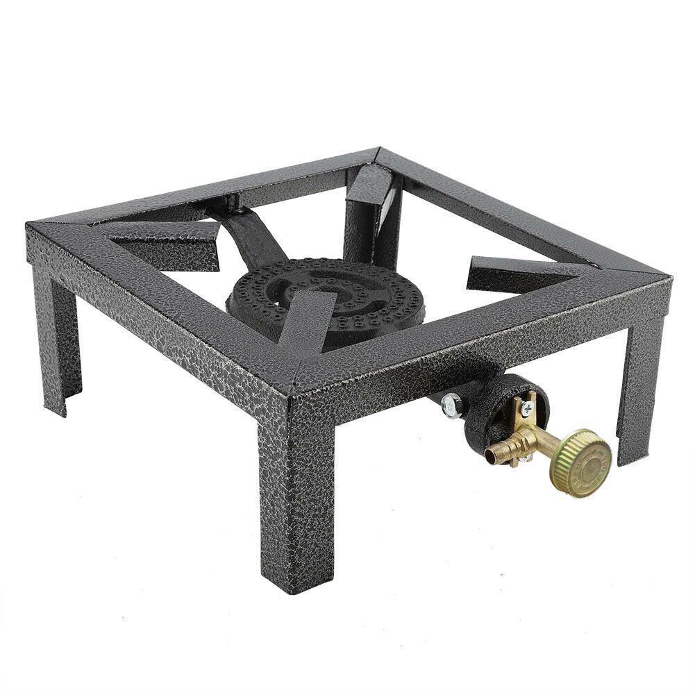 Camping Stove Single Burner Propane Cast Iron Gas Angle Steel Stove BBQ
