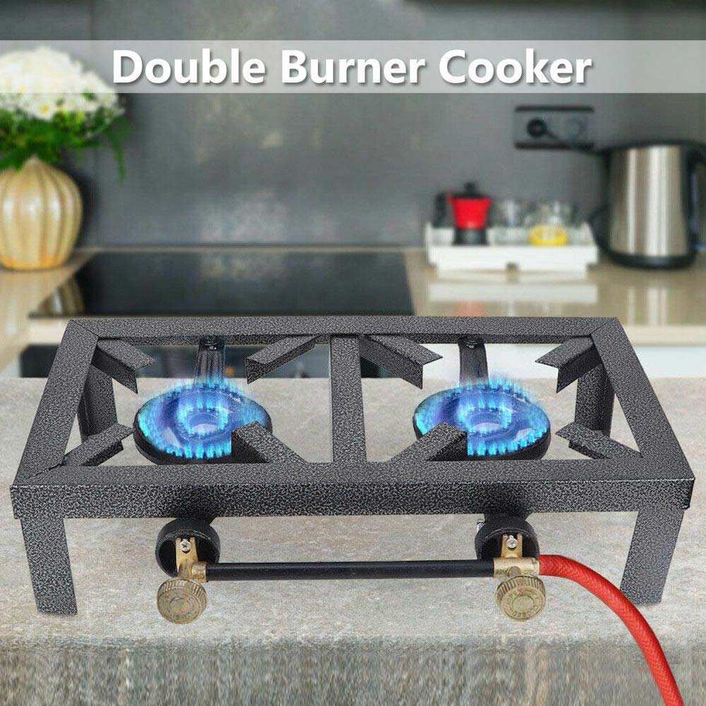 Portable Propane 1 2 Burner Gas Cooker Outdoor Camp Stove Stand