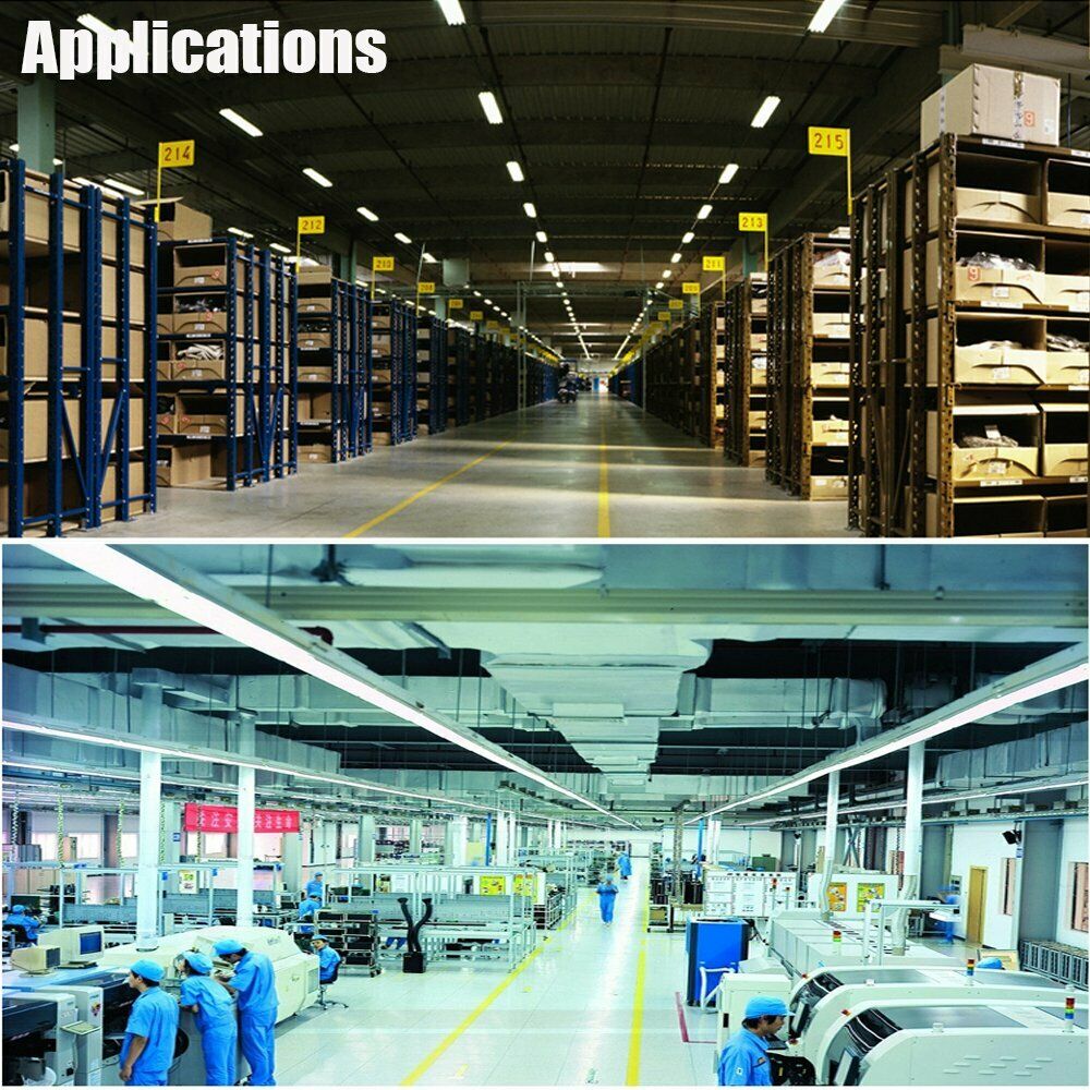 6 Bulb / Lamp T8 LED High Bay Warehouse, Shop Commercial Light Fixture