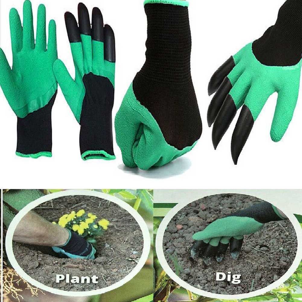 10Xplastic garden claws for digging planting work devil glove halloween party US 